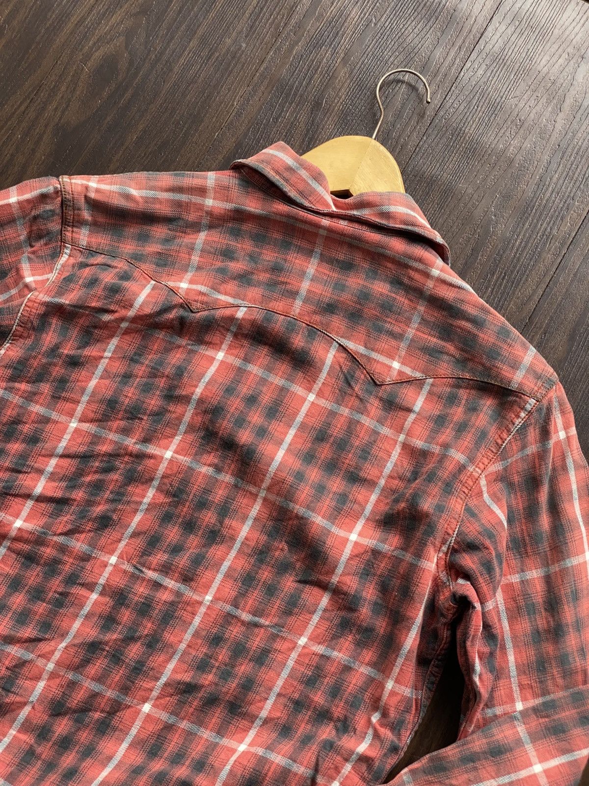 Levi's Vintage Clothing VINTAGE LEVIS WESTERN STONE BUTTON FLANNEL SHIRT Size US M / EU 48-50 / 2 - 10 Thumbnail