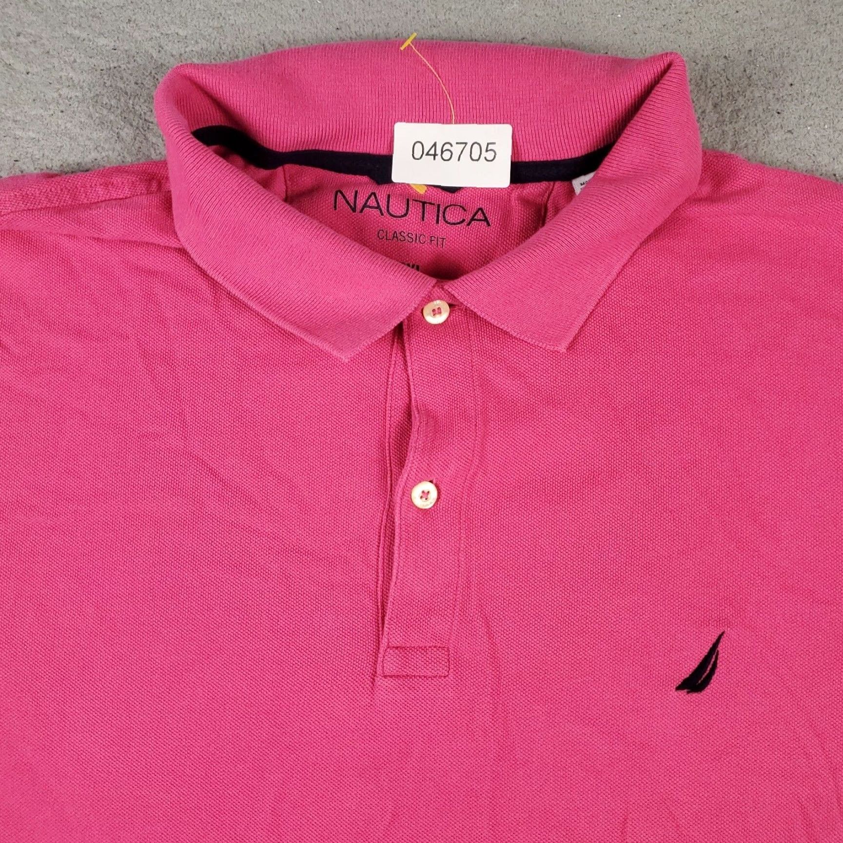 Nautica Nautica Polo Shirt Mens 2XL Pink Solid Short Sleeve Collared Button-Front Casual Adult Polo Mens Pink 2XL Size US XXL / EU 58 / 5 - 2 Thumbnail