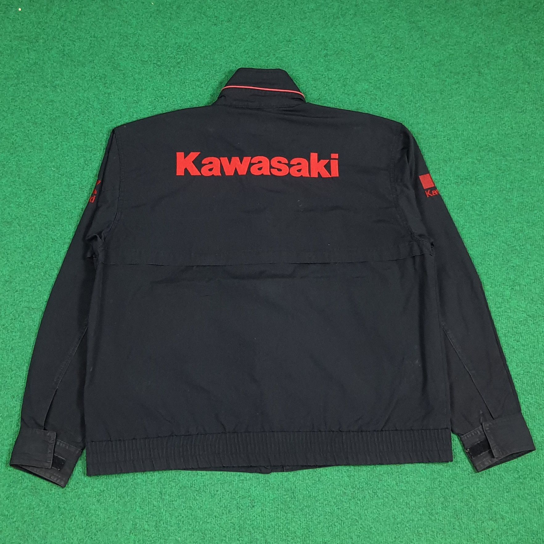 Japanese Brand Vintage KAWASAKI Sports Custom Logo Jacket C282N30 Size US L / EU 52-54 / 3 - 1 Thumbnail
