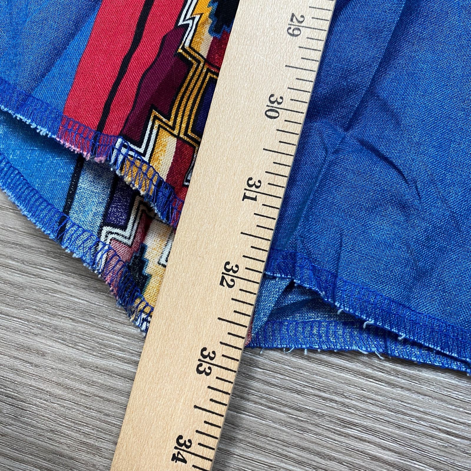 Vintage × Wrangler VTG Wrangler Aztec Brushpopper Western Pearl Snap Men's XL Size US XL / EU 56 / 4 - 6 Thumbnail