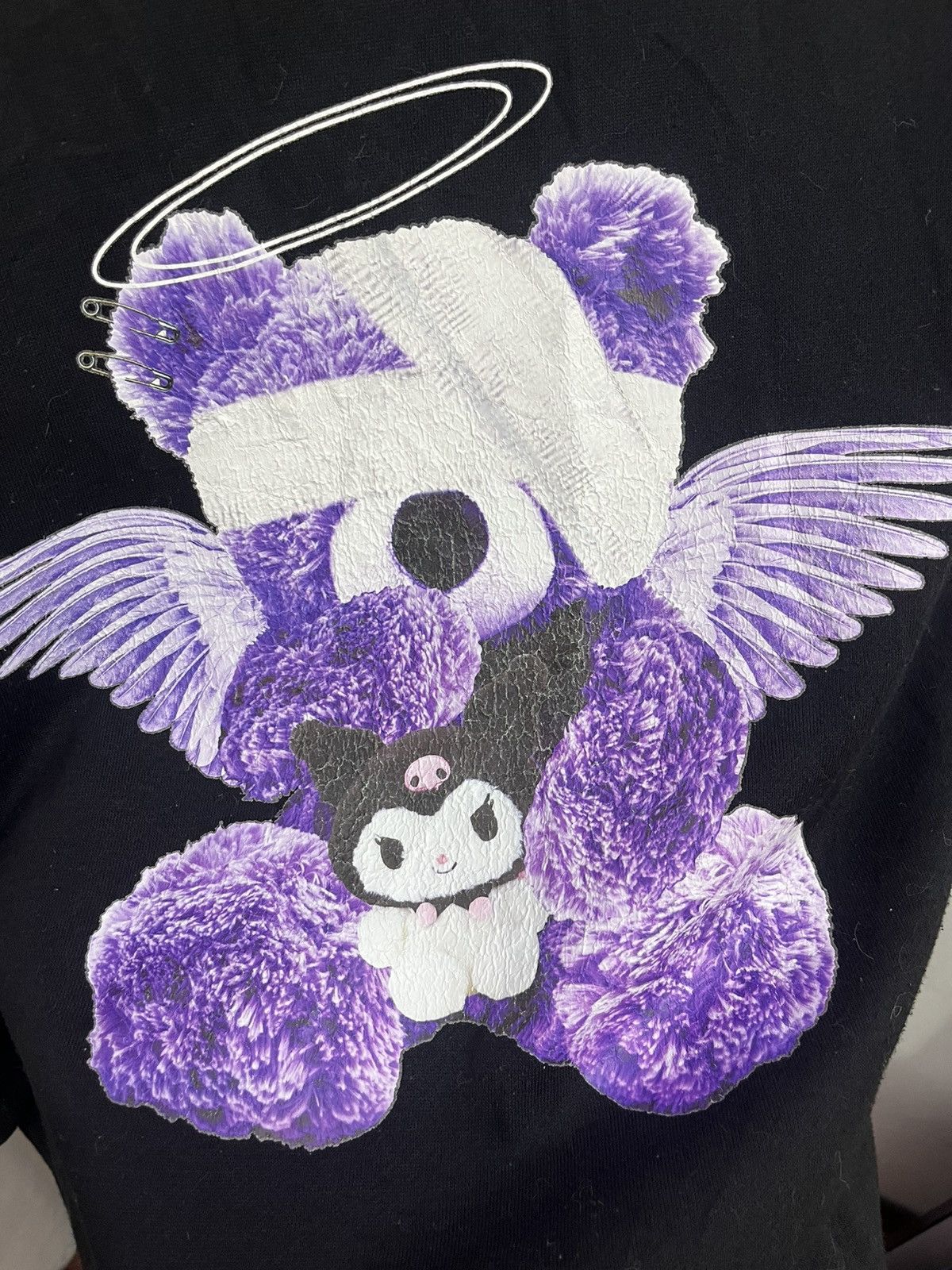 Anime Sanrio Kuromi Angel Graphic Sweatshirt Oversized XL Size US XL / EU 56 / 4 - 5 Thumbnail