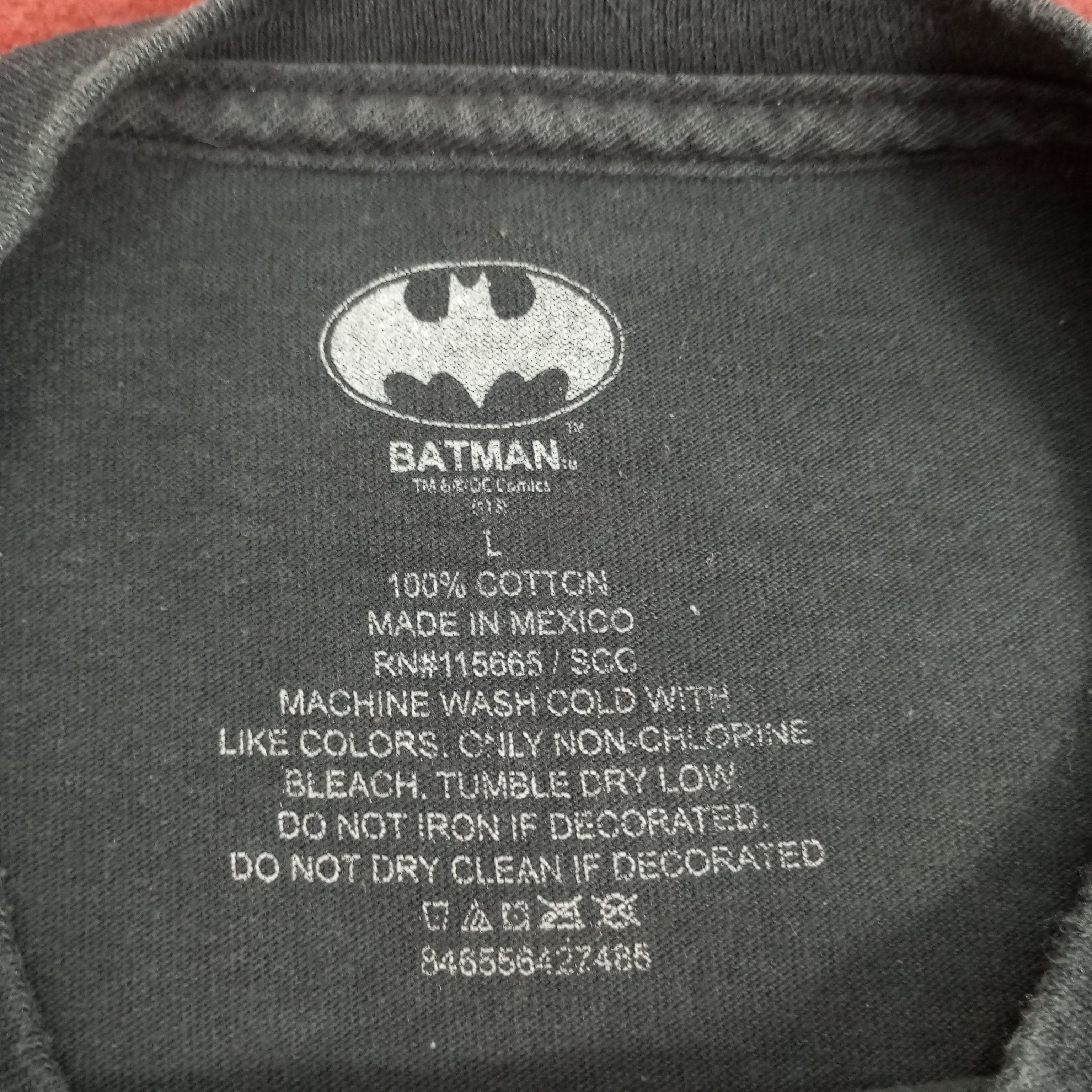 DC Comics Batman Logo Design Tshirt Size US L / EU 52-54 / 3 - 7 Thumbnail