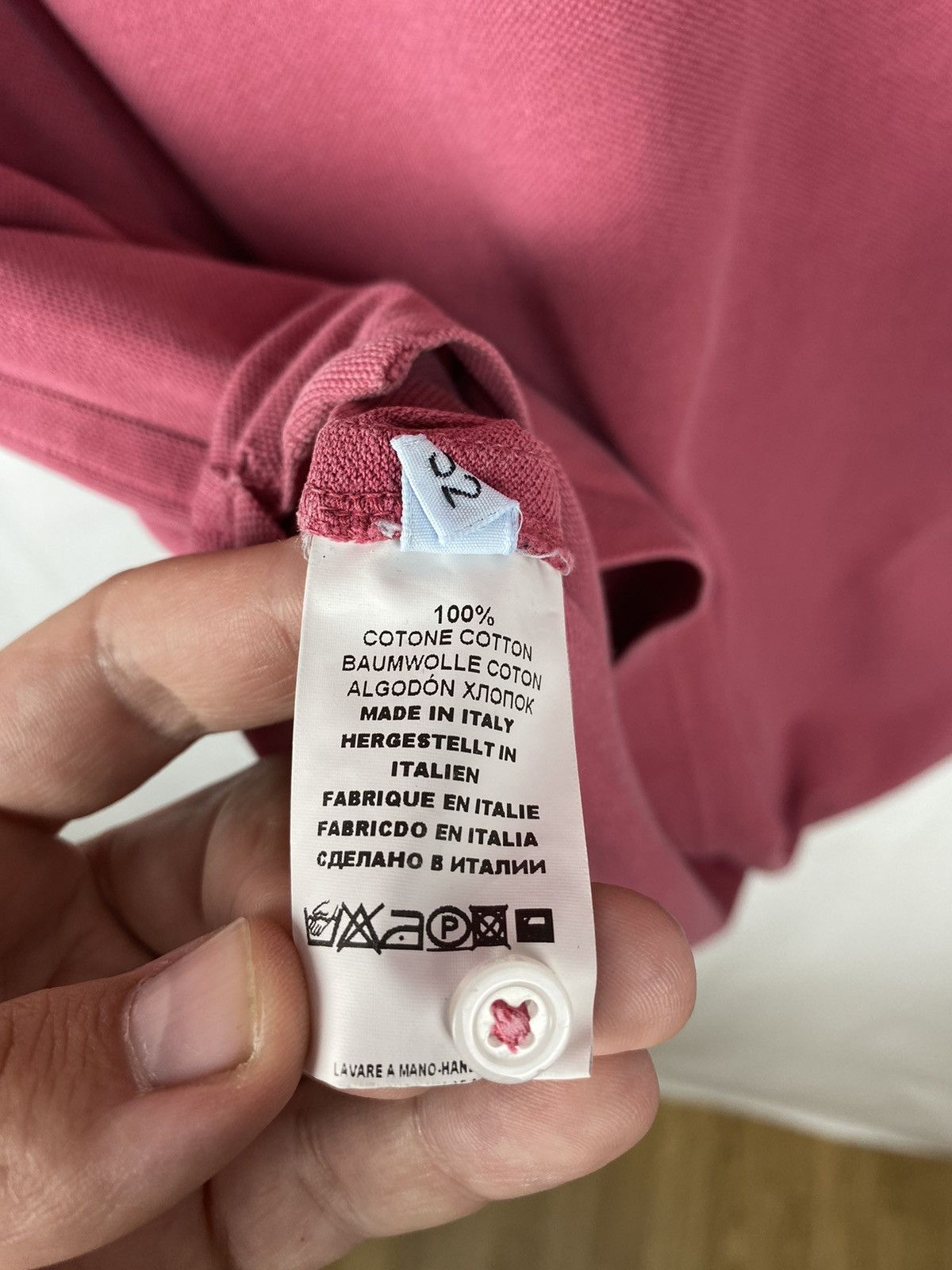 Gran Sasso Gran Sasso Vintage Garment Dyed Polo size 52 Size US L / EU 52-54 / 3 - 7 Thumbnail