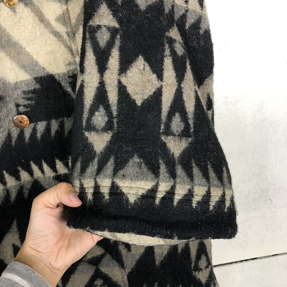 Japanese Brand 🔥VINTAGE WOOL BUTTON JACKET ANISHA JAPAN NAVAJO NATIVE Size US M / EU 48-50 / 2 - 15 Thumbnail