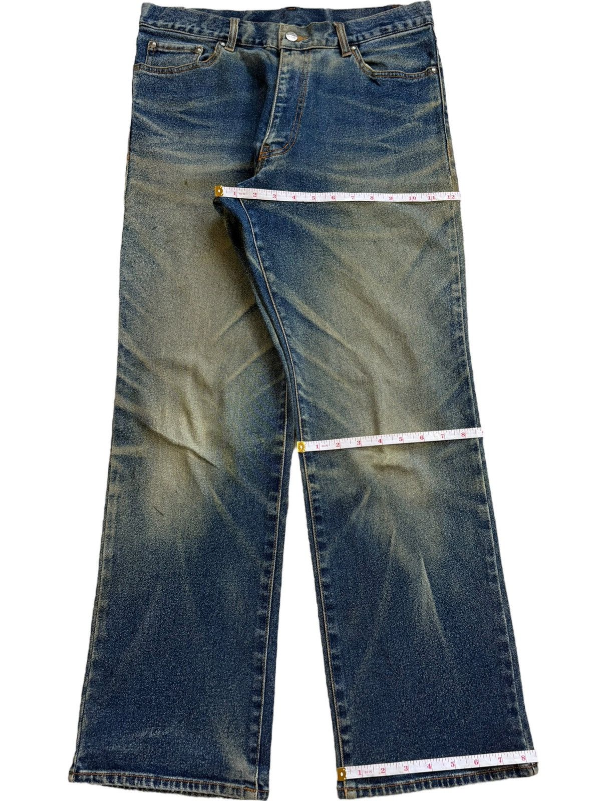 Japanese Brand Vintage Japanese Brand Honeycomb Mud Wash Baggy Jeans Size US 32 / EU 48 - 14 Thumbnail