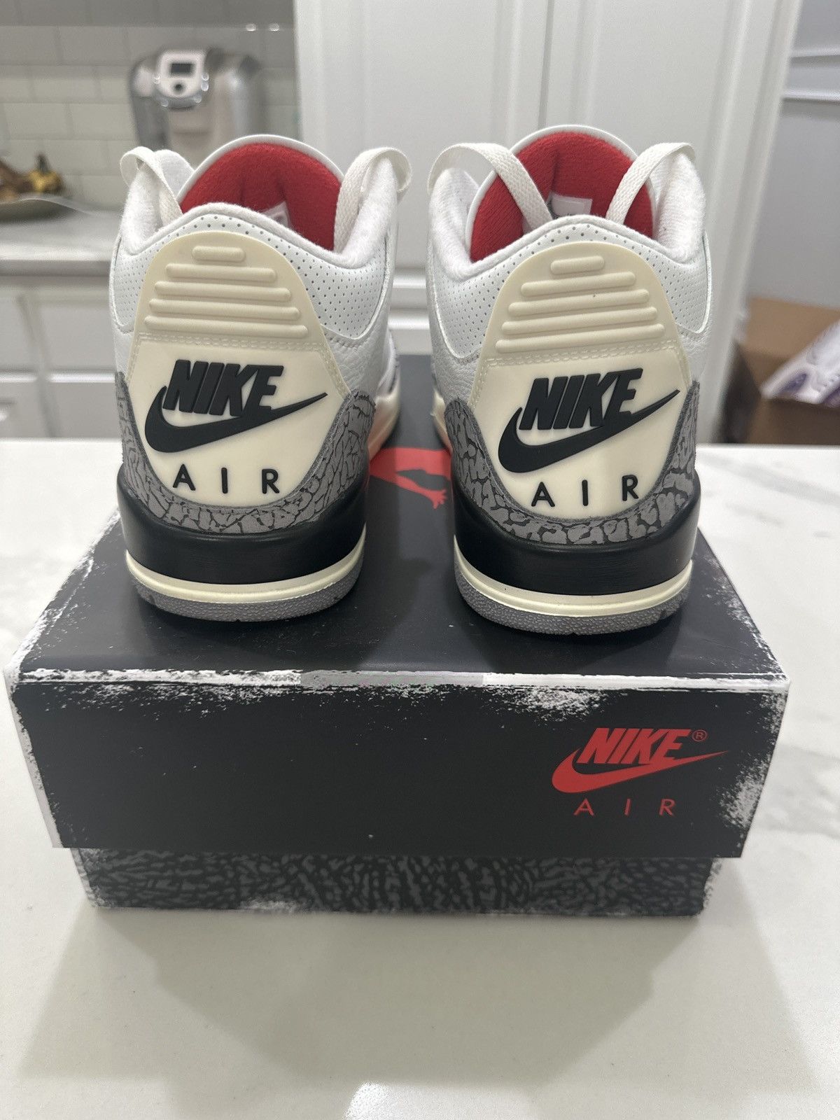 Jordan Brand Air Jordan 3 Retro White Cement Size US 9 / EU 42 - 4 Thumbnail