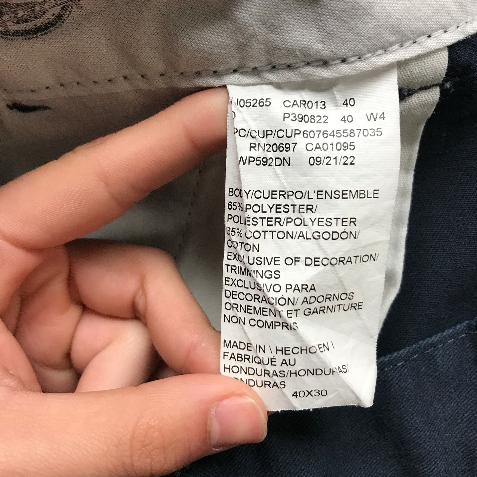 Dickies Dickies Twill Cargo Hiking Pants Men Size 40x30 Relaxed Navy Size US 40 / EU 56 - 3 Thumbnail