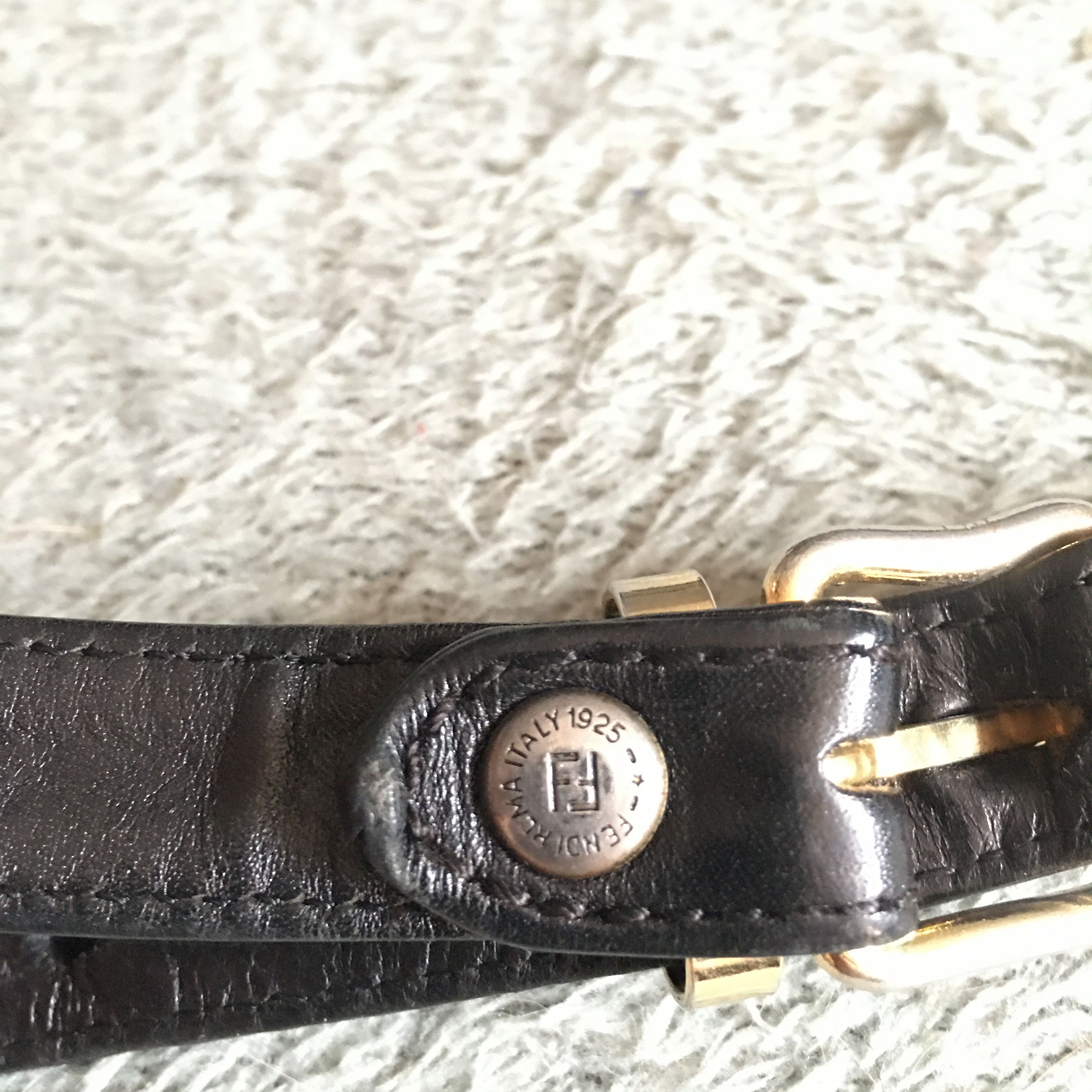Fendi FENDI Vintage Black Braided Leather Crossbody Shoulder Bag Size ONE SIZE - 10 Thumbnail