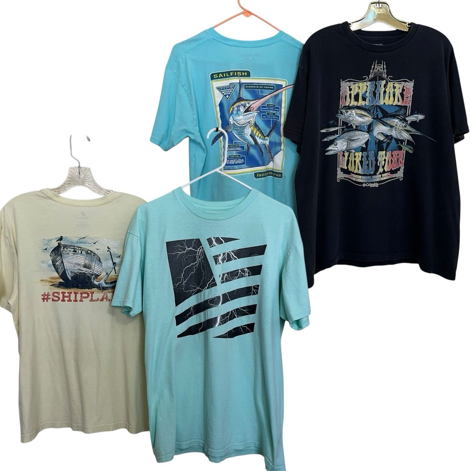 Columbia Columbia/Caribbean/Popular Demand Lot Of 4 Fishing Shirts Size US L / EU 52-54 / 3 - 1 Thumbnail