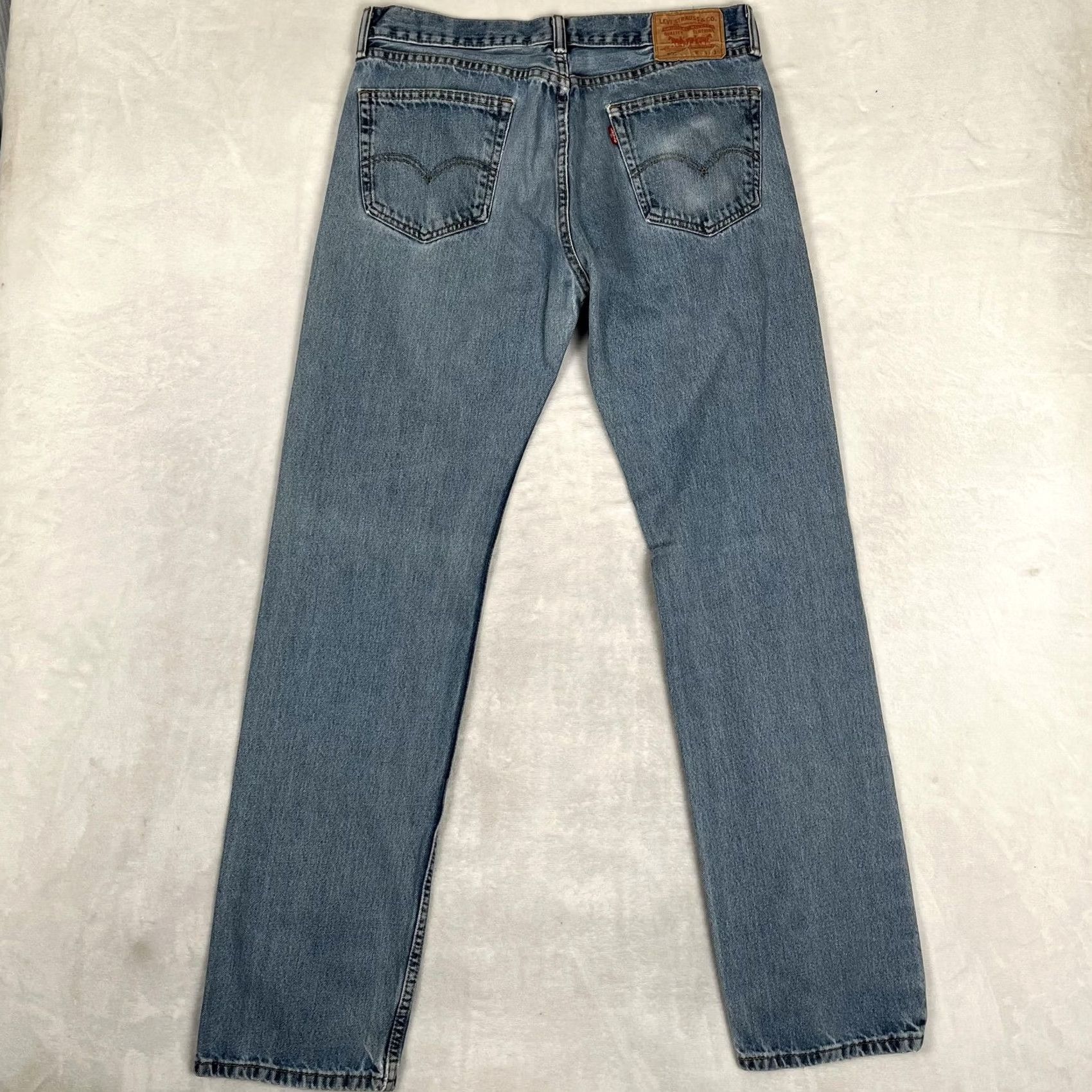 Levi's Vintage Levi's 505 Jeans Mens 34x36 Blue Regular Straight Denim Medium Wash Y2K Size US 34 / EU 50 - 6 Thumbnail