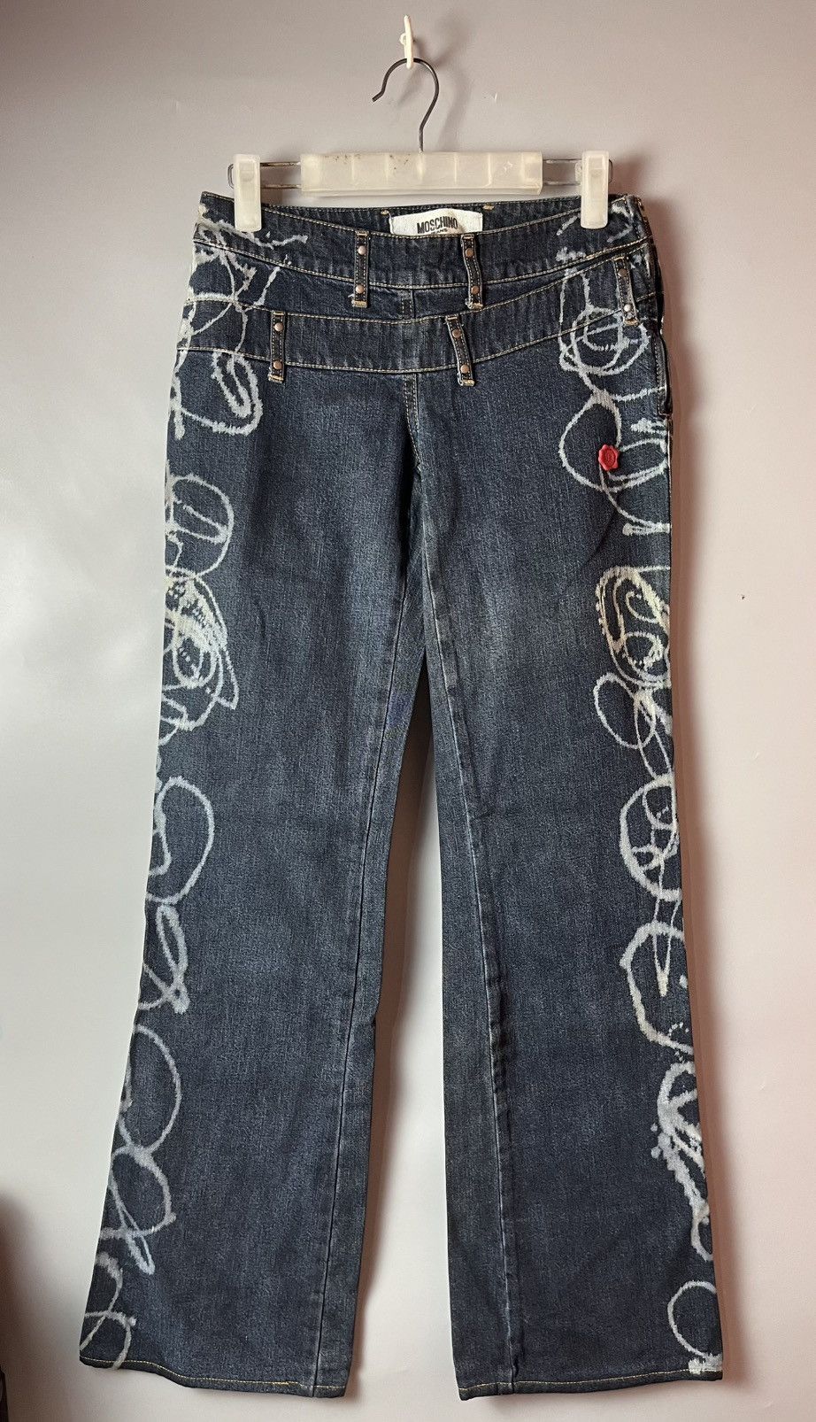 Moschino Moschino jeans archived 90’s graffiti Y2k wide jeans Size 28" / US 6 / IT 42 - 1 Thumbnail