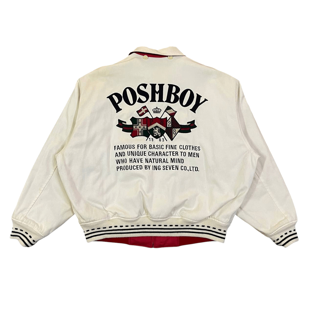 Japanese Brand Vintage Posh Boy Reversible Bomber Jacket Size US L / EU 52-54 / 3 - 10 Thumbnail