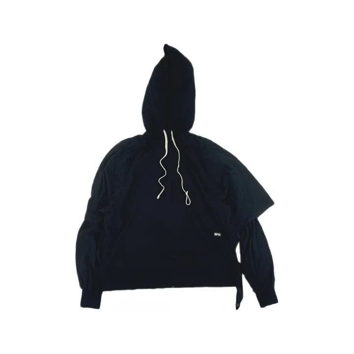 Rick Owens Rick Owens DRKSHDW Layered Hoodie for Men -2507 Size US L / EU 52-54 / 3 - 2 Thumbnail