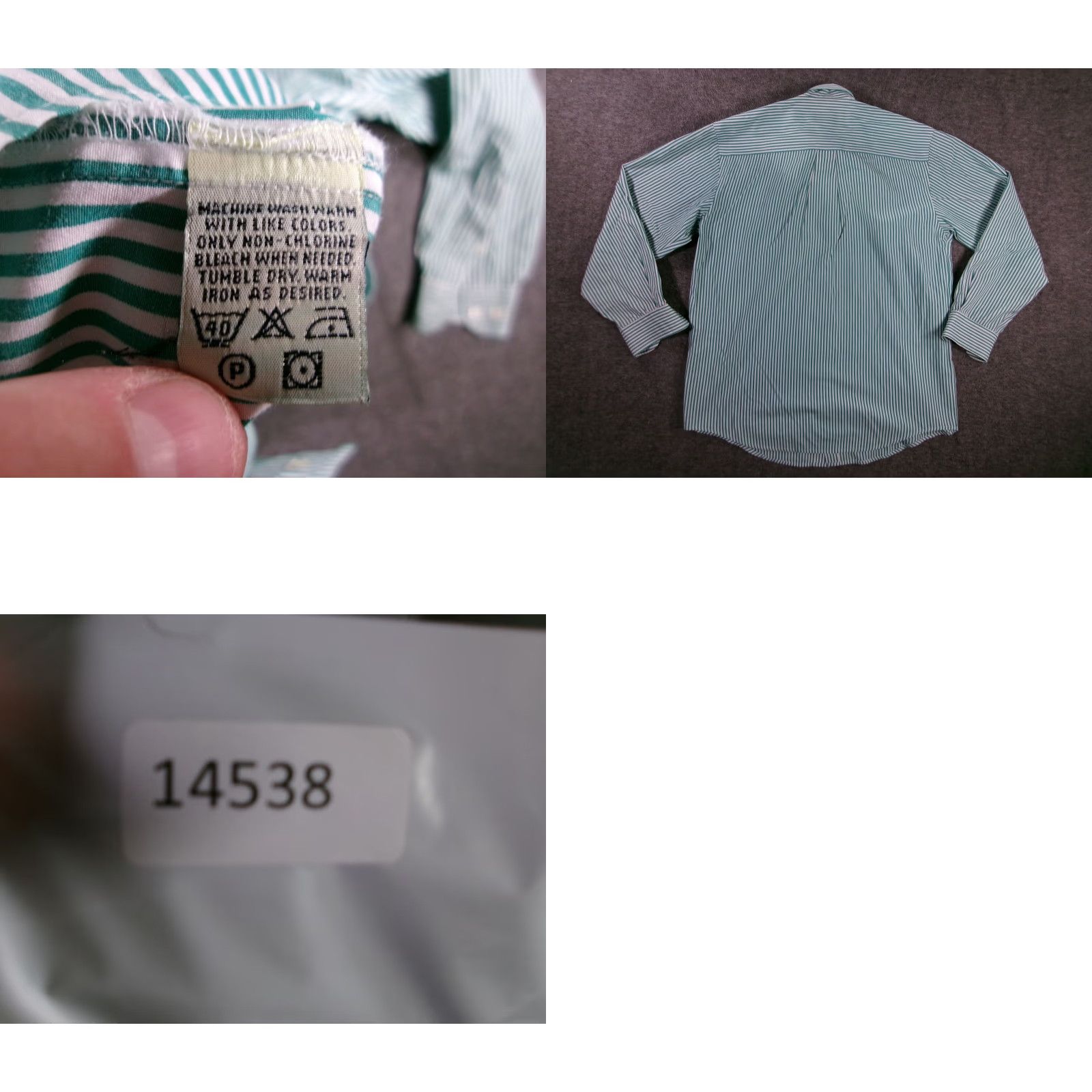 Eddie Bauer Eddie Bauer Shirt Mens Small Green White Striped Classic Everyday Office Outdoor Size US S / EU 44-46 / 1 - 8 Thumbnail