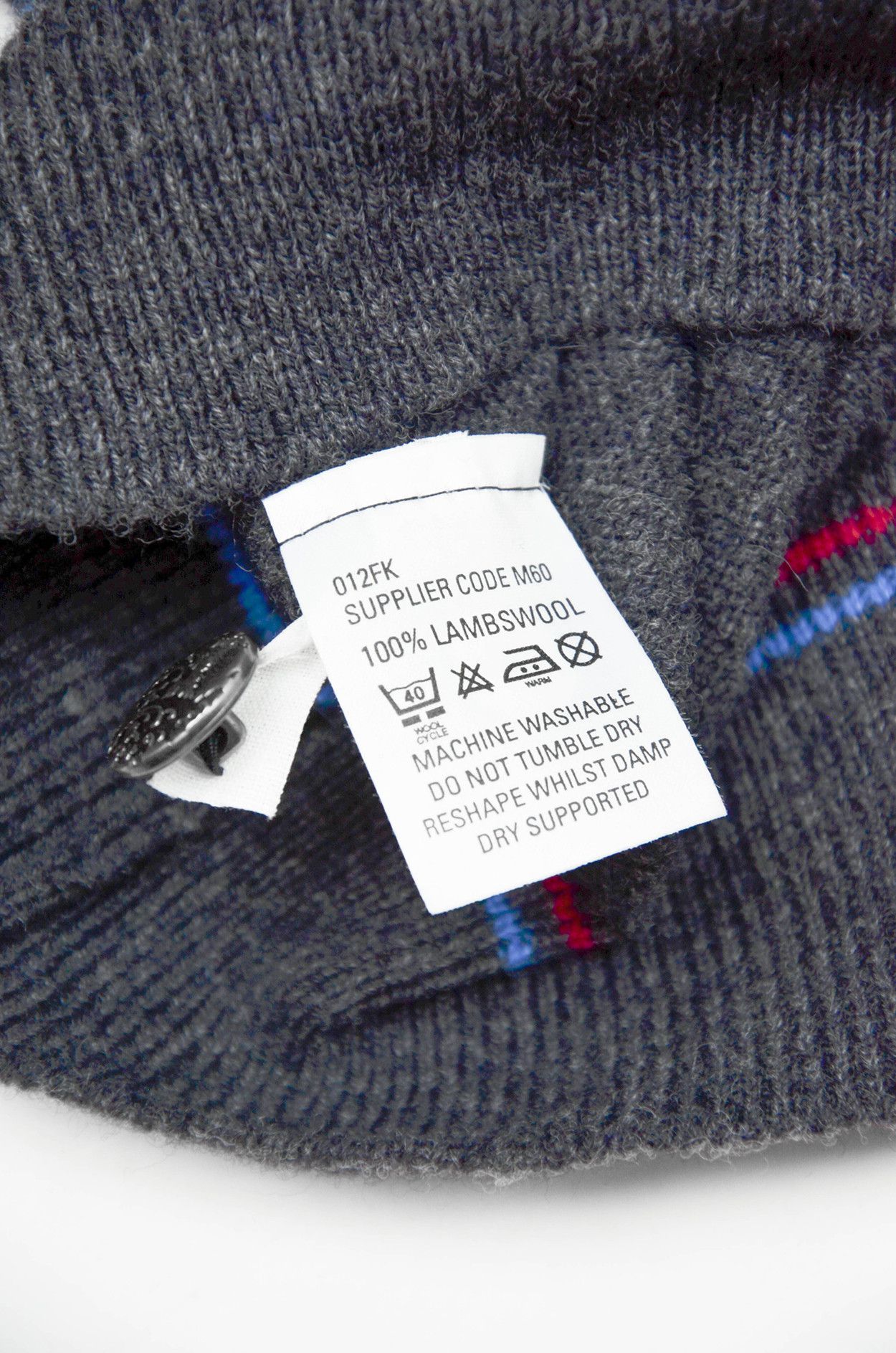 Vintage Roland Klein Grey Lambswool Cardigan Sailboat Logo - Size XL Size US XL / EU 56 / 4 - 10 Thumbnail