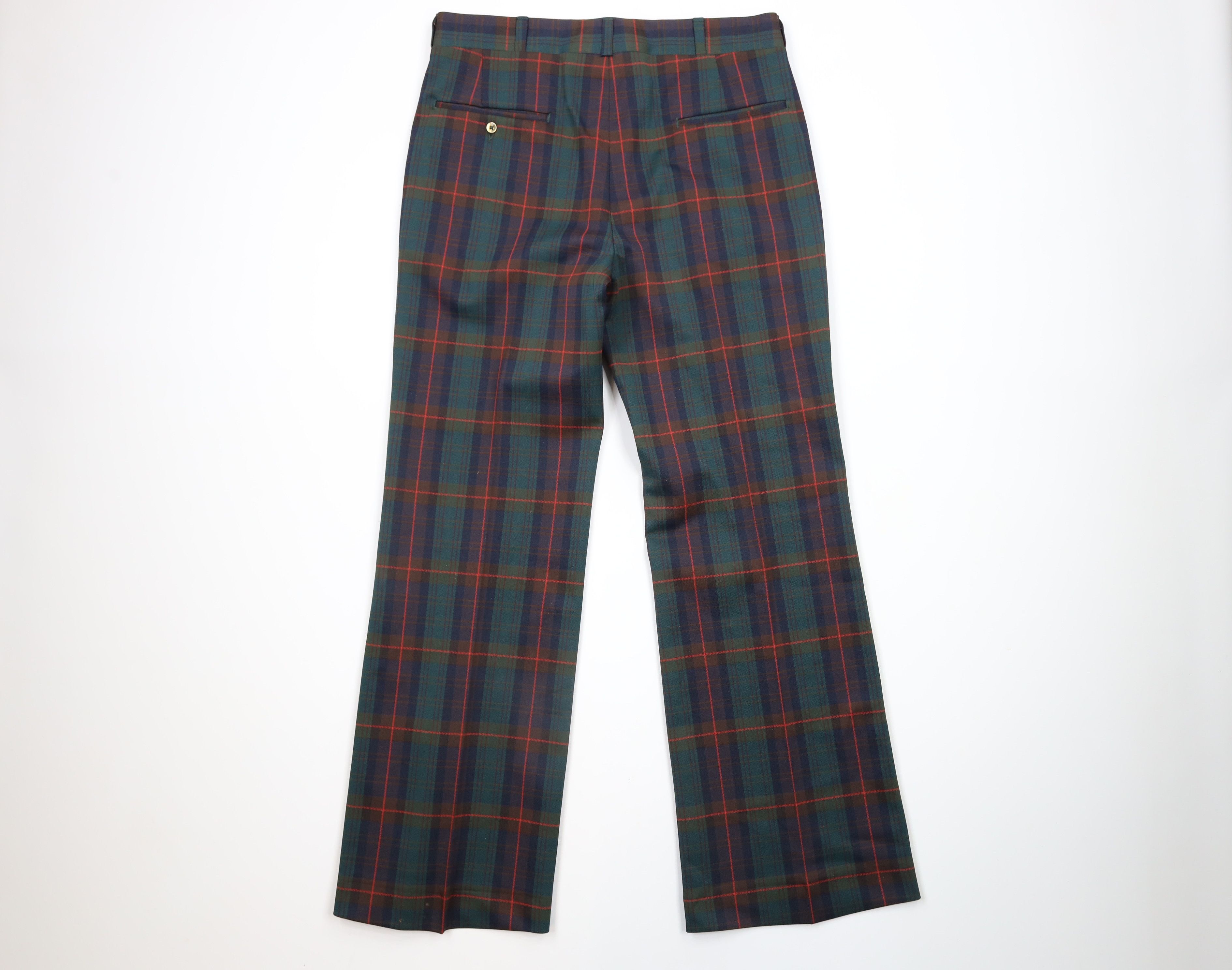 Vintage Vintage 60s 70s Streetwear Bell Bottoms Pants Rainbow Plaid Size US 32 / EU 48 - 8 Thumbnail