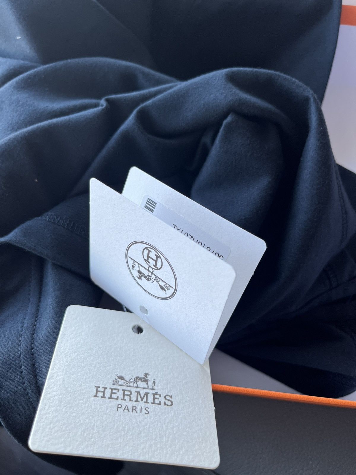 Hermes 2025 Runway Hermes H Leather Logo Tee T-shirt Size US XL / EU 56 / 4 - 8 Thumbnail