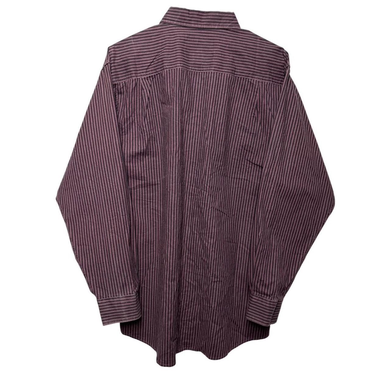 Levi's Vintage 90s Levi’s Purple & Black Striped Button Work Shirt Size US M / EU 48-50 / 2 - 2 Thumbnail