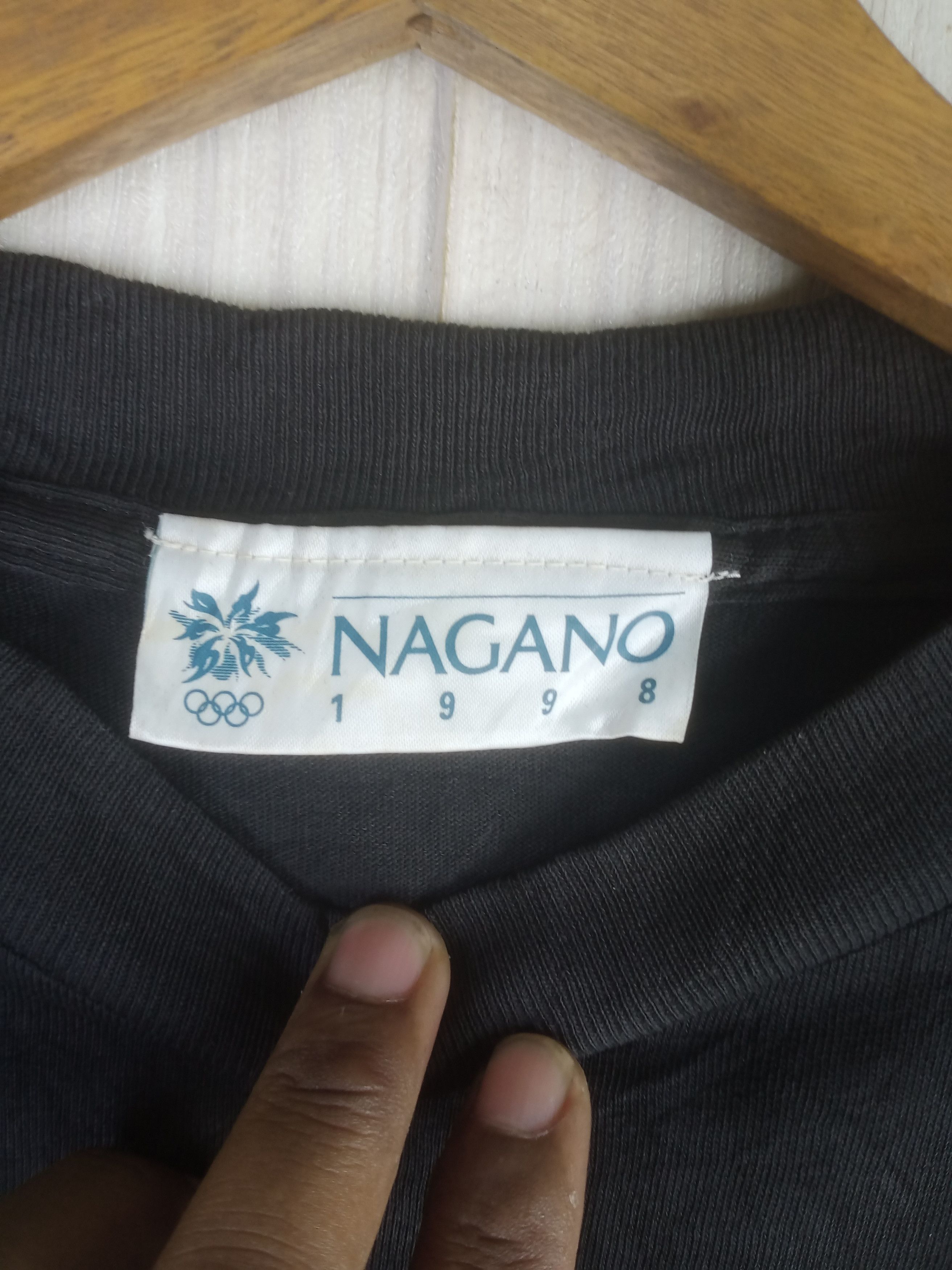 USA Olympics Rare Vintage 1998 Nagano Olympic Tshirt Size US L / EU 52-54 / 3 - 6 Thumbnail