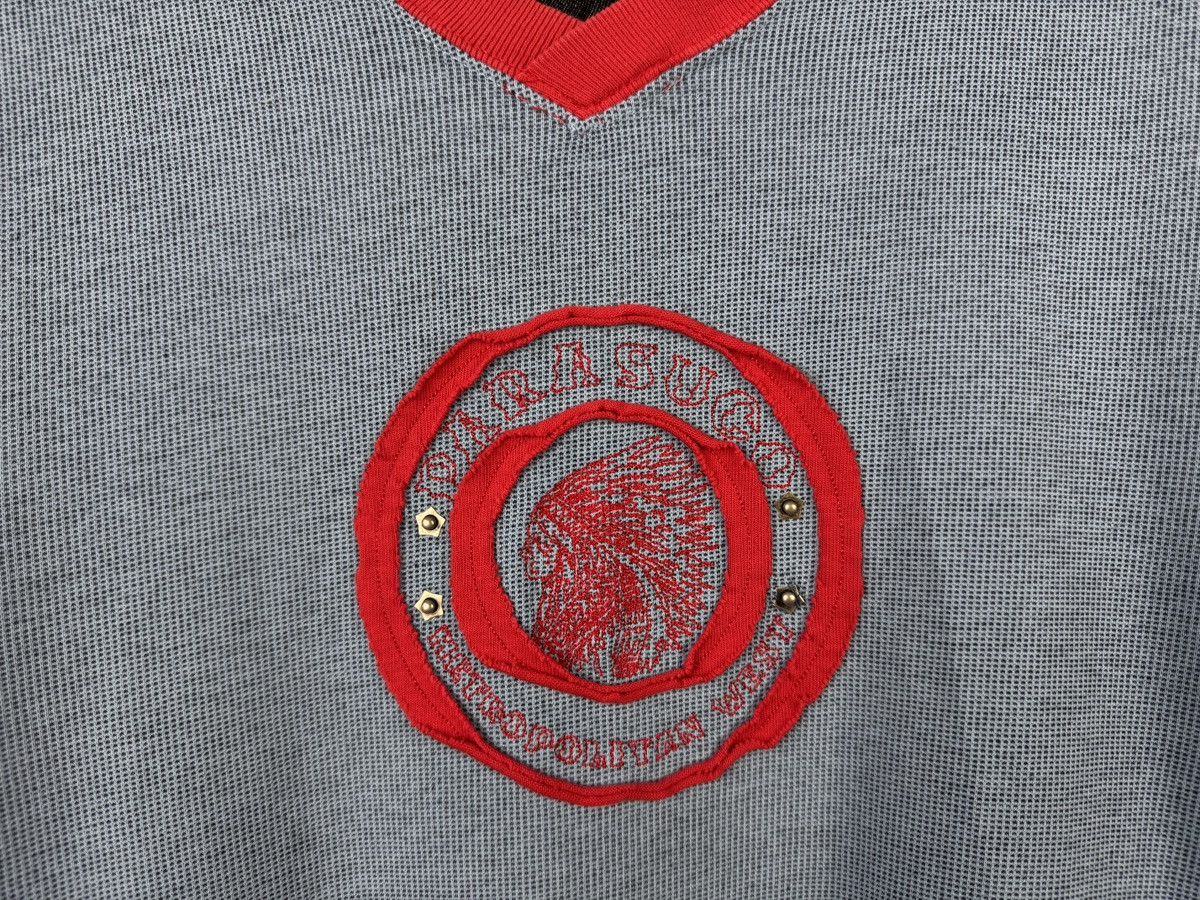 Parasuco Parasuco V-Neck Thermal Shirt Blue Red Y2K Long Sleeve Men’s Size US L / EU 52-54 / 3 - 5 Thumbnail