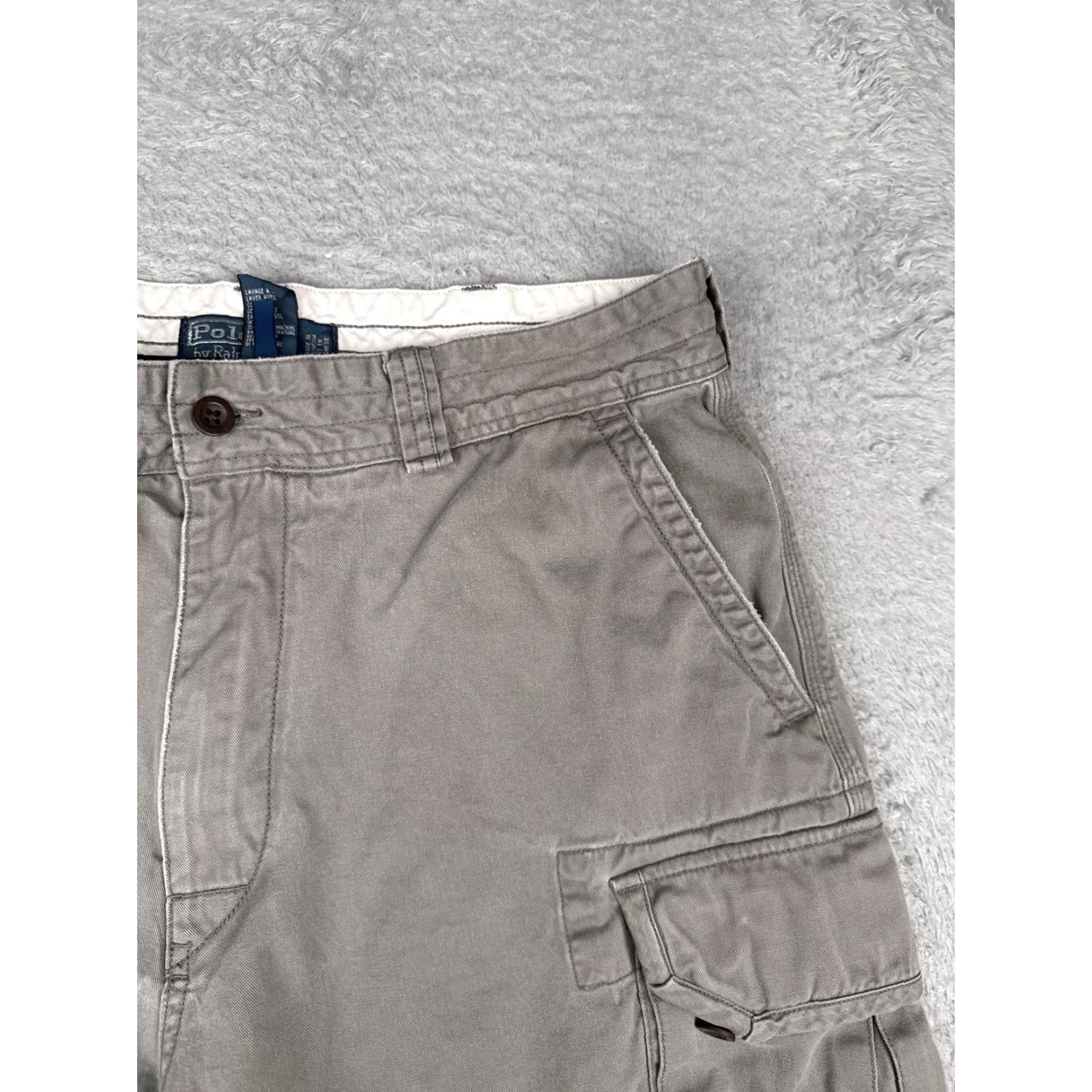 Polo Ralph Lauren Polo Ralph Lauren Cargo Shorts Mens 36 Gray Casual Utility Pockets 36x10 Summer Cotton Canvas Size US M / EU 48-50 / 2 - 5 Thumbnail