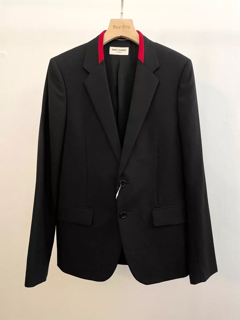 Saint Laurent Blazer with Red Accents