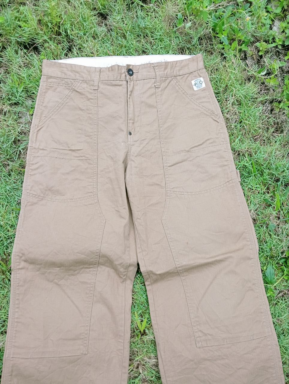 Japanese Brand JAPANESE SURPLUS SEMINARY JAPAN DOUBLE KNEE CARPENTER PANTS Size US 34 / EU 50 - 4 Thumbnail