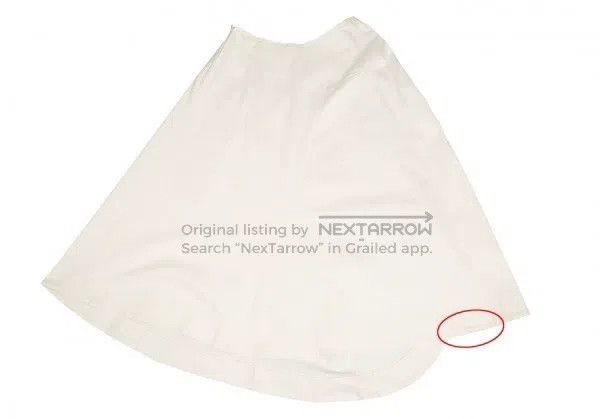 Comme des Garcons Comme Des Garcons size M White Retro Design Skirt Size 23" - 5 Thumbnail