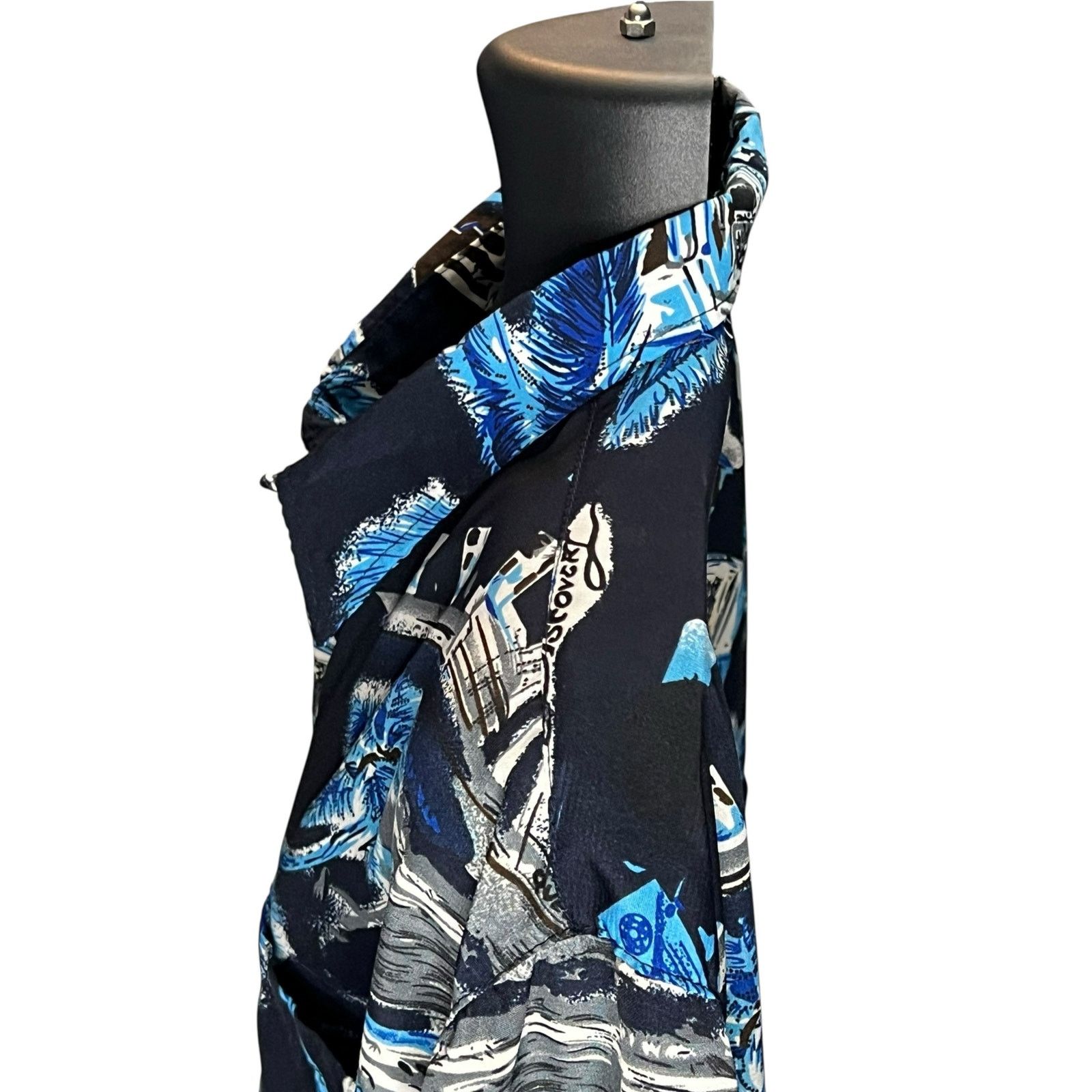 Other HanTon Men’s Hawaiian Shirt 2XL Blue Palm Tree Island Aloha Size US XXL / EU 58 / 5 - 6 Thumbnail