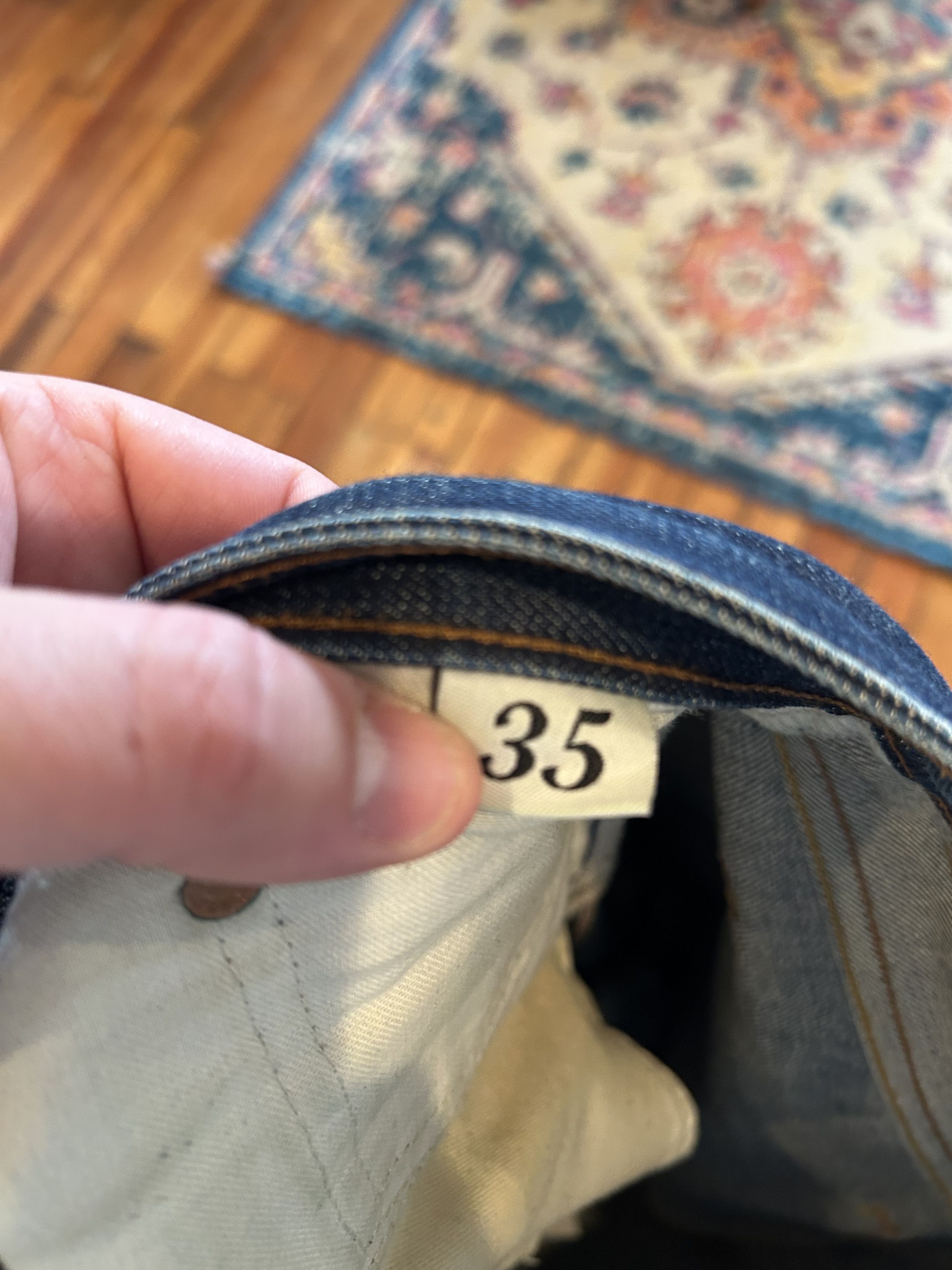 Railcar Fine Goods Railcar Straight Leg Raw Selvedge Denim Jeans Size US 35 - 14 Thumbnail