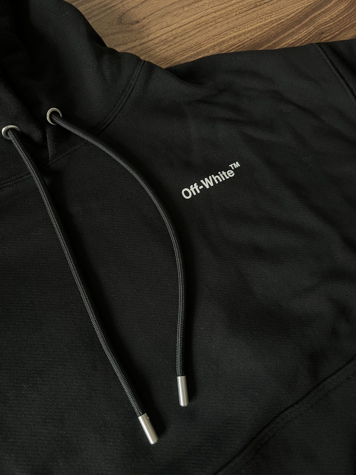 Off-White Off-White Logo Hoodie Black Size US M / EU 48-50 / 2 - 2 Thumbnail