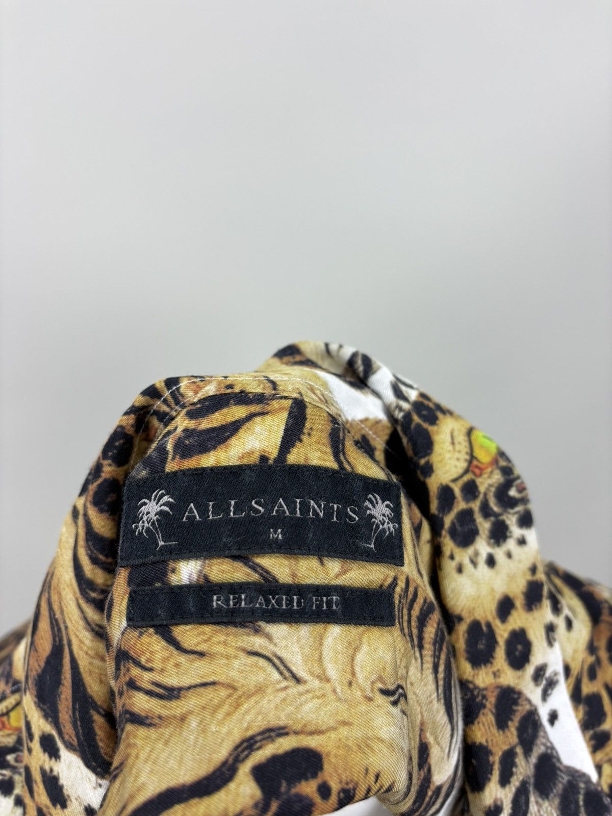 Allsaints Mens viscose shirt animal print All Saints Size M Size US M / EU 48-50 / 2 - 11 Thumbnail