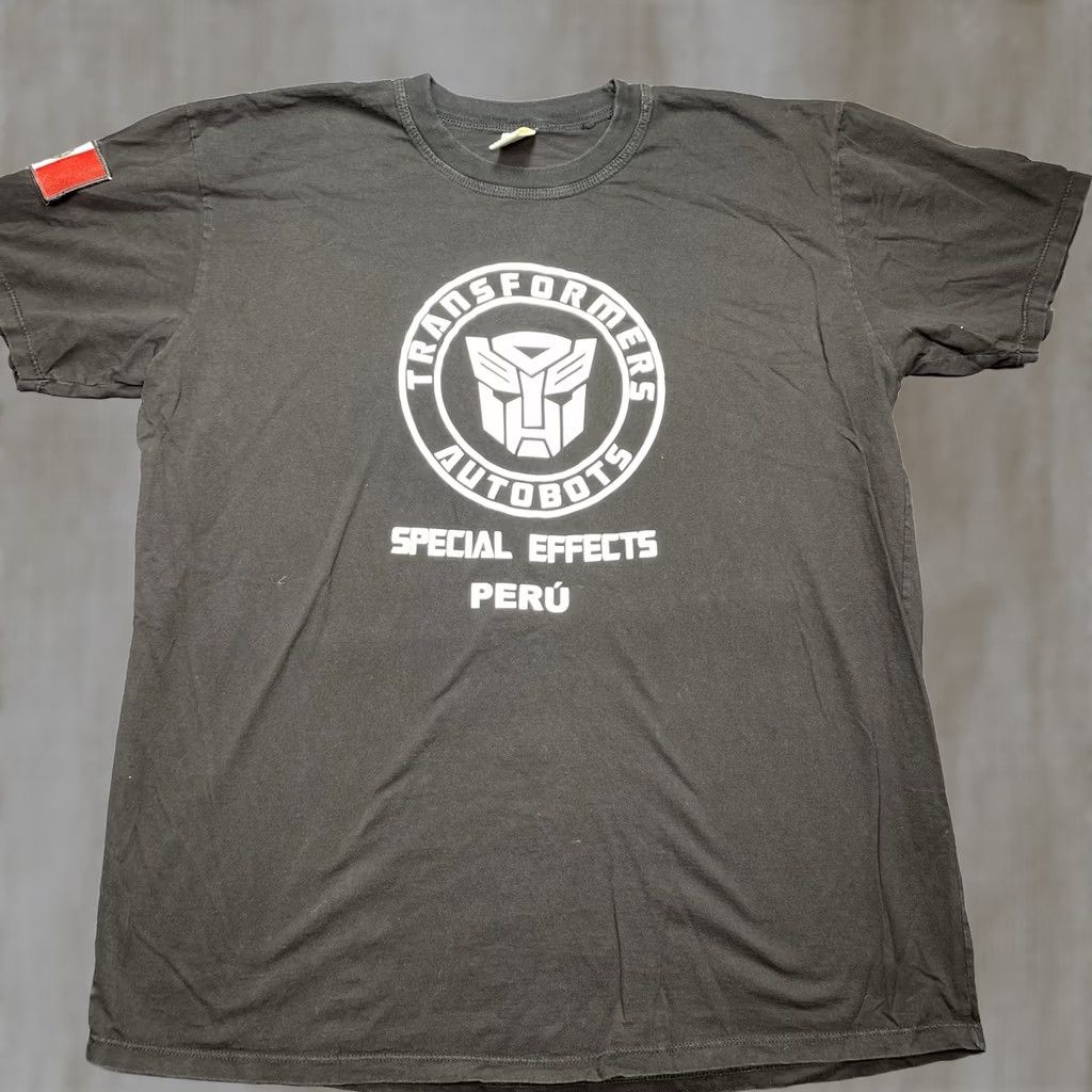 Vintage Transformers Shirt Men XL Black Cast Crew Special Effects Peru Autobots Mens XL Shirt Size US XL / EU 56 / 4 - 1 Thumbnail