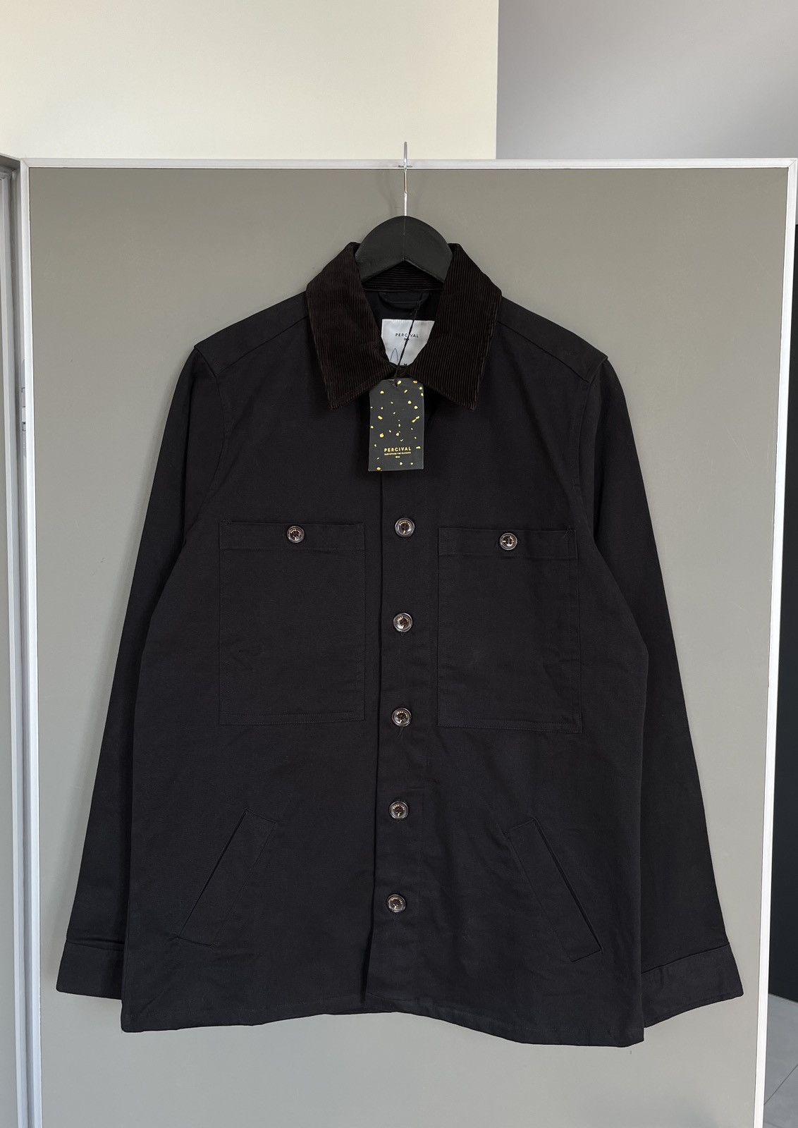 Percival Percival Twill Black Work Chore Jacket Size US M / EU 48-50 / 2 - 1 Thumbnail