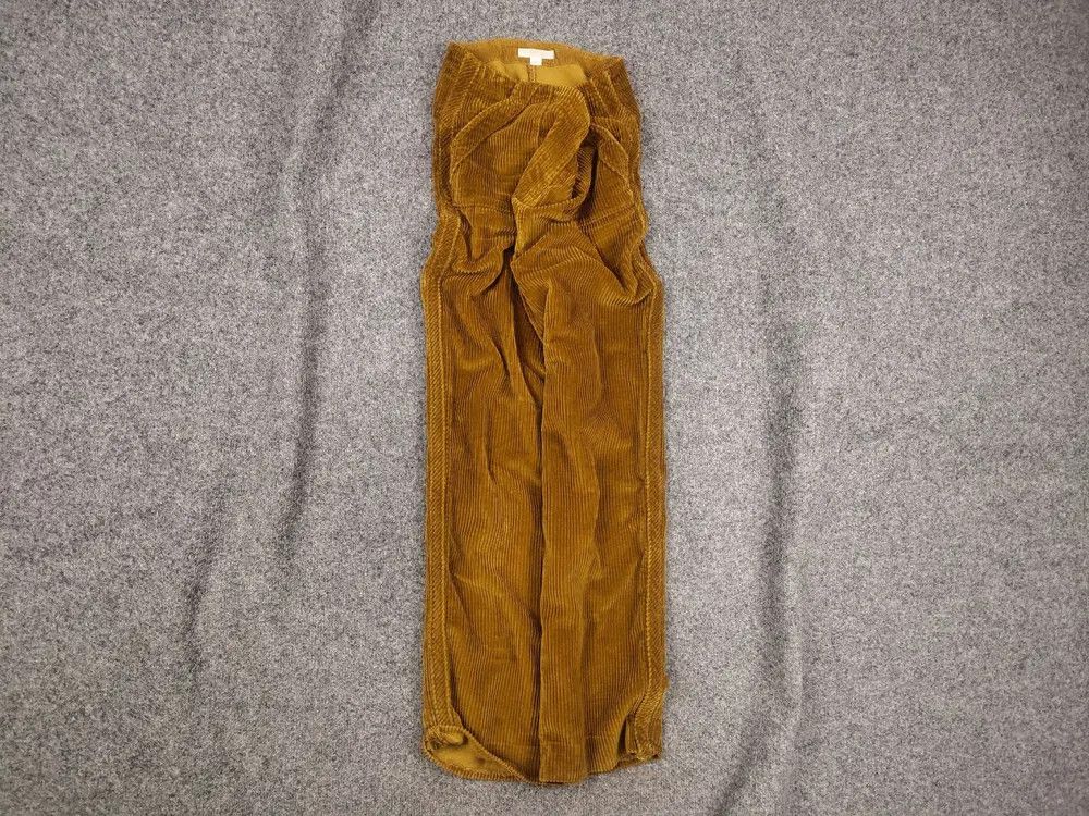 Burberry Burberry Yellow Corduroy Trousers Patch Pockets Baggy Pants Size 30" / US 8 / IT 44 - 1 Thumbnail