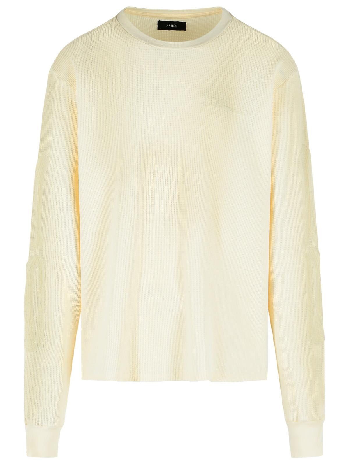 Amiri AMIRI Ivory Cotton T-Shirt Size US L / EU 52-54 / 3 - 1 Thumbnail