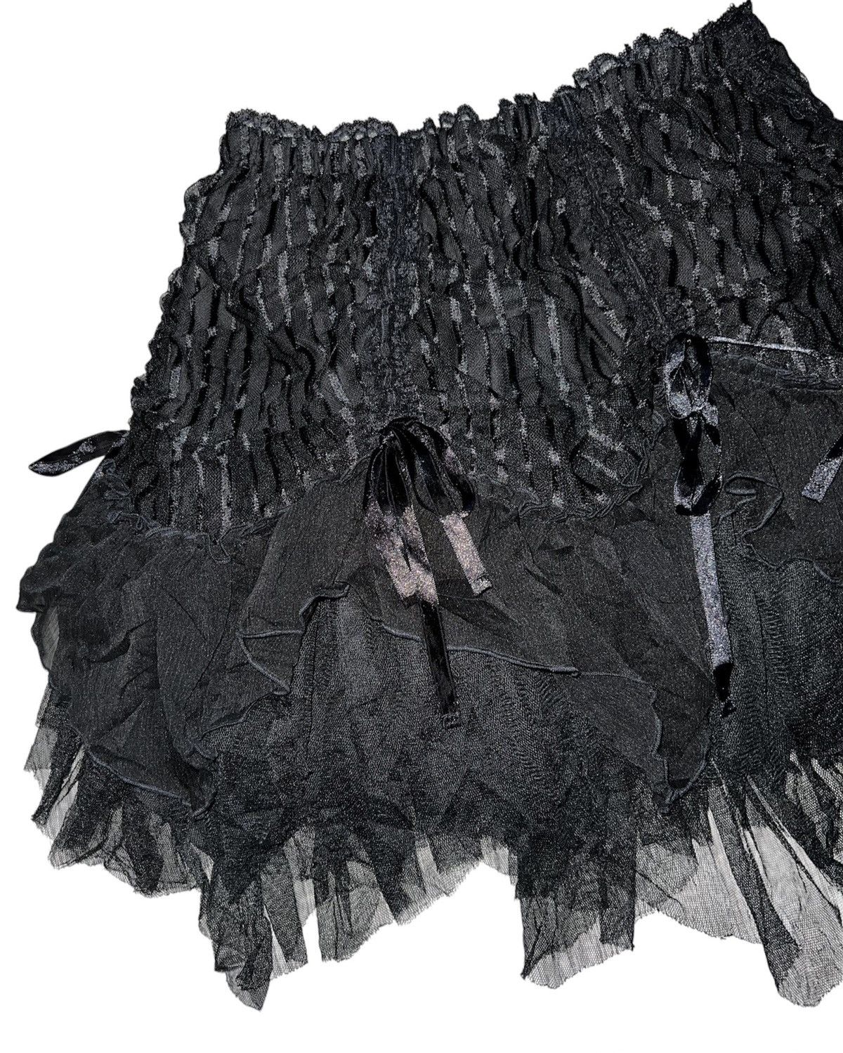 Japanese Brand Algonquins goth queen lace bustle layer skirt 👾☠️ Size 27" / US 4 / IT 40 - 12 Thumbnail