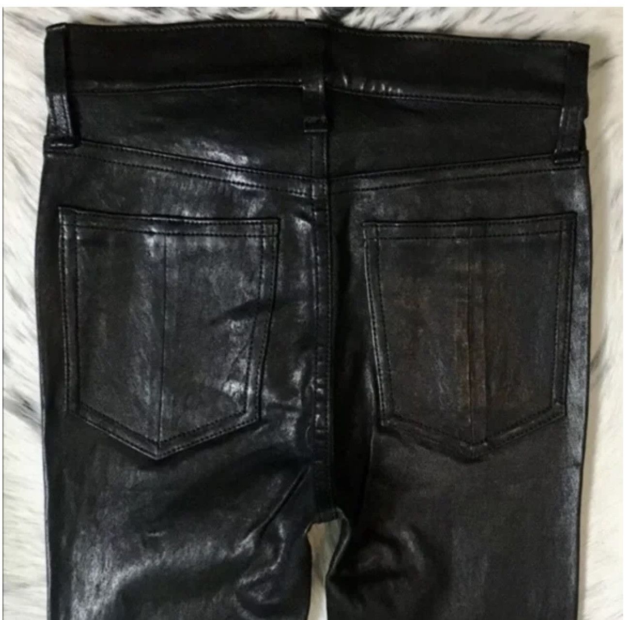 Rag & Bone LEATHER PANT LAMBSKIN RAG&BONE Size 26" / US 2 / IT 38 - 3 Thumbnail