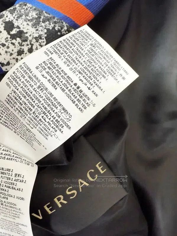 Versace Versace Blue Cotton Men's Long Sleeve Jacket . Size US S / EU 44-46 / 1 - 8 Thumbnail