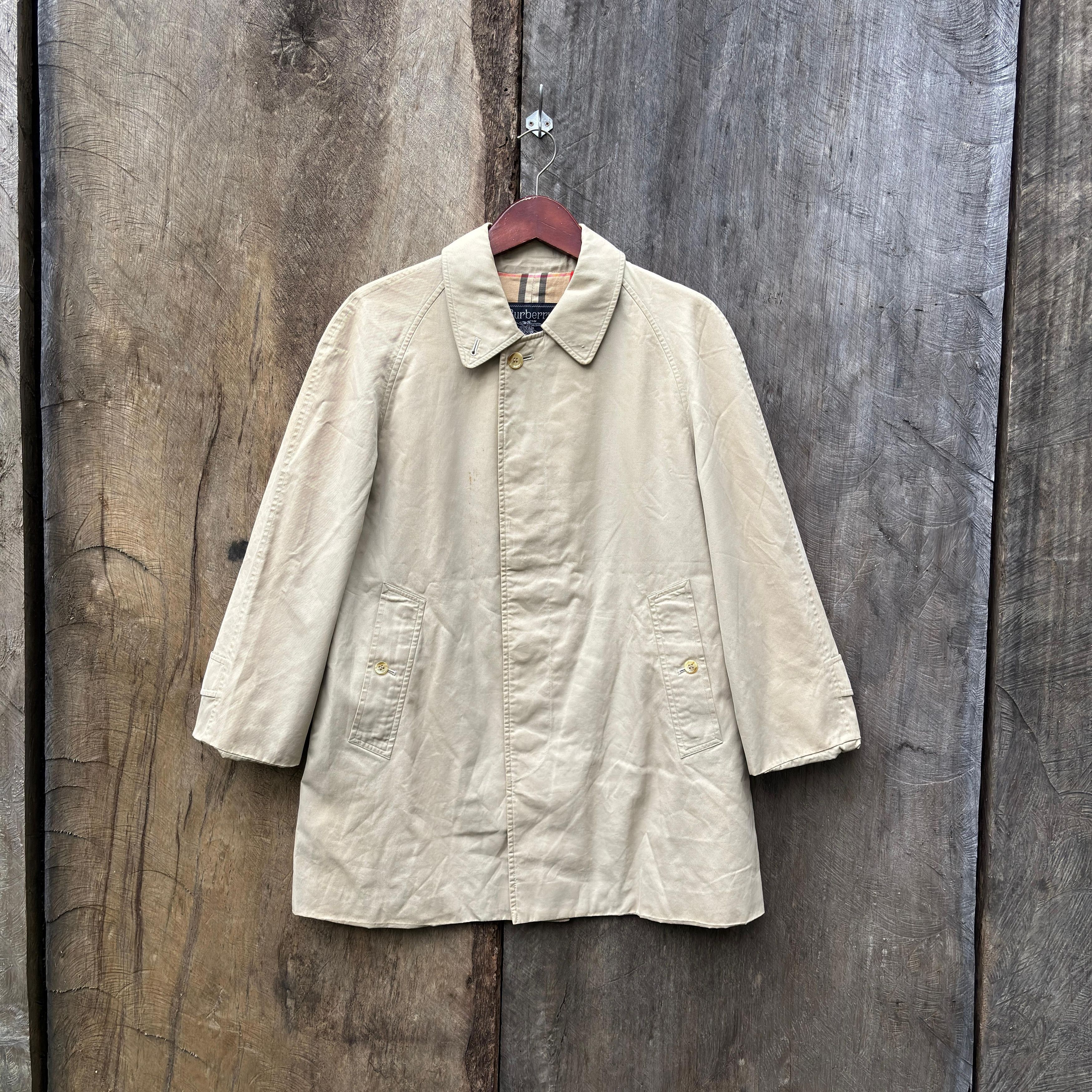 Burberry × Vintage Burberrys Vintage Cream Nova Check Trench Coat Size US M / EU 48-50 / 2 - 1 Thumbnail