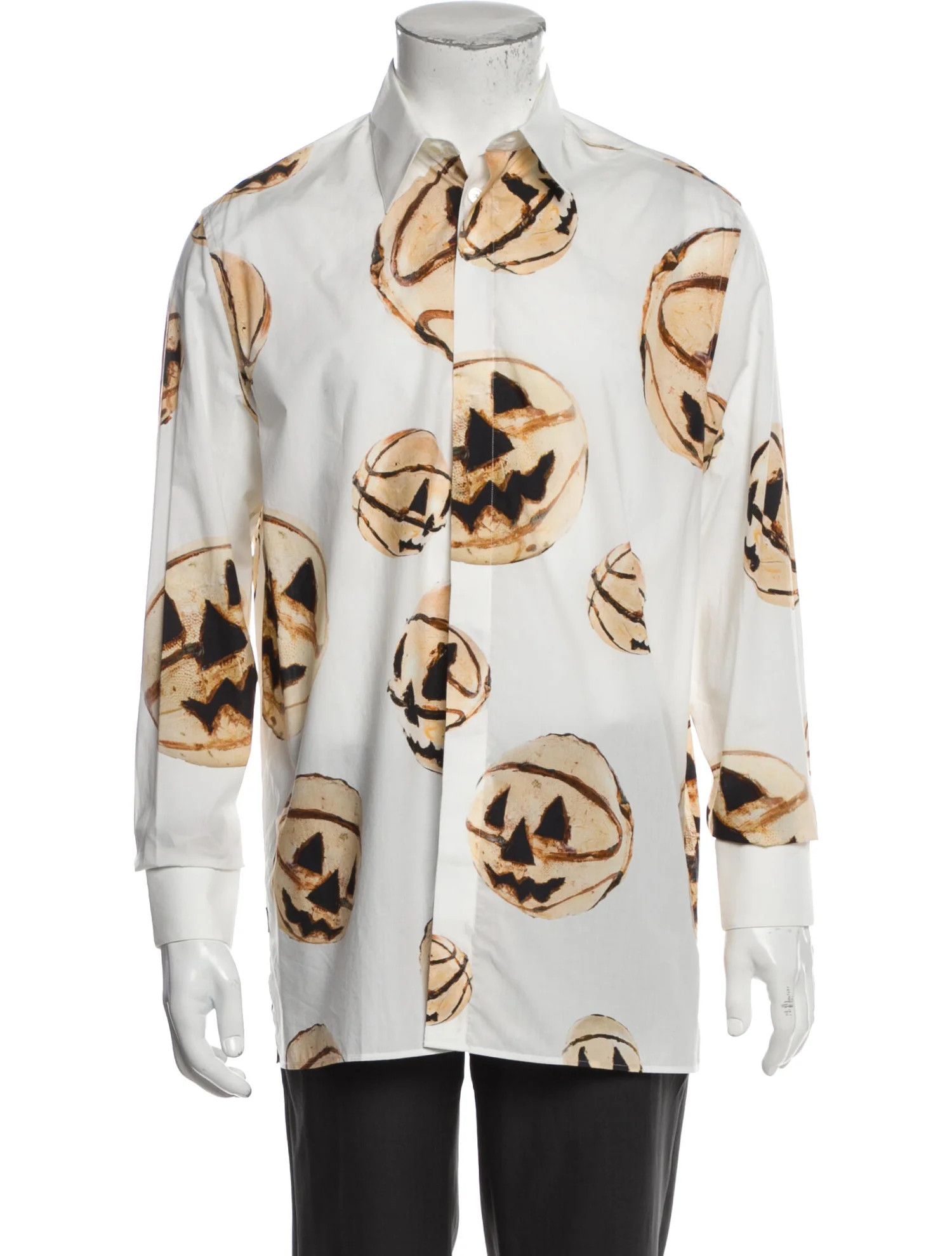 Givenchy o1mris0824 Print Shirt in White/Yellow Size US L / EU 52-54 / 3 - 5 Thumbnail