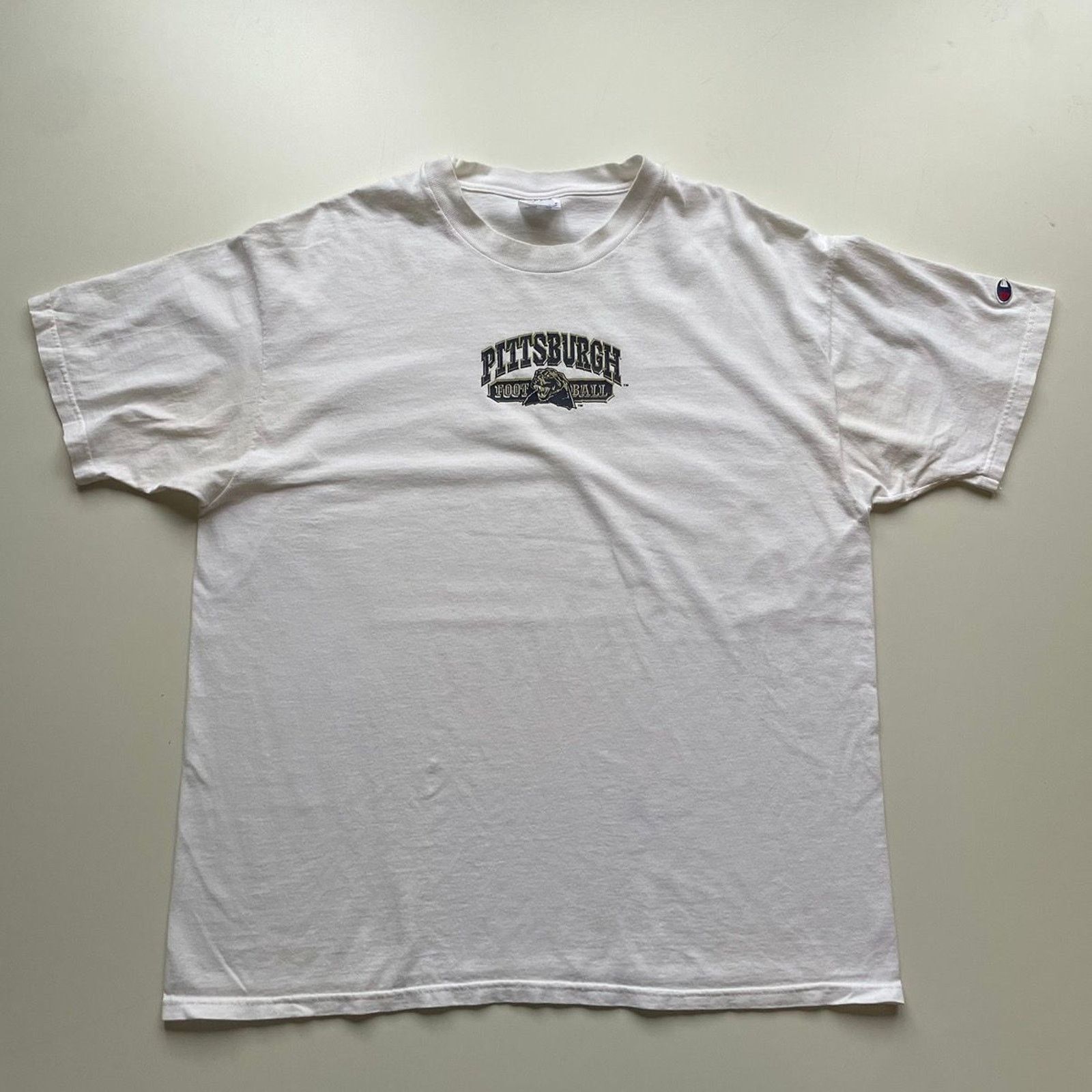 Champion Vintage Y2K Pittsburgh Panthers NCAA T Shirt XL Made In USA Size US XL / EU 56 / 4 - 1 Thumbnail