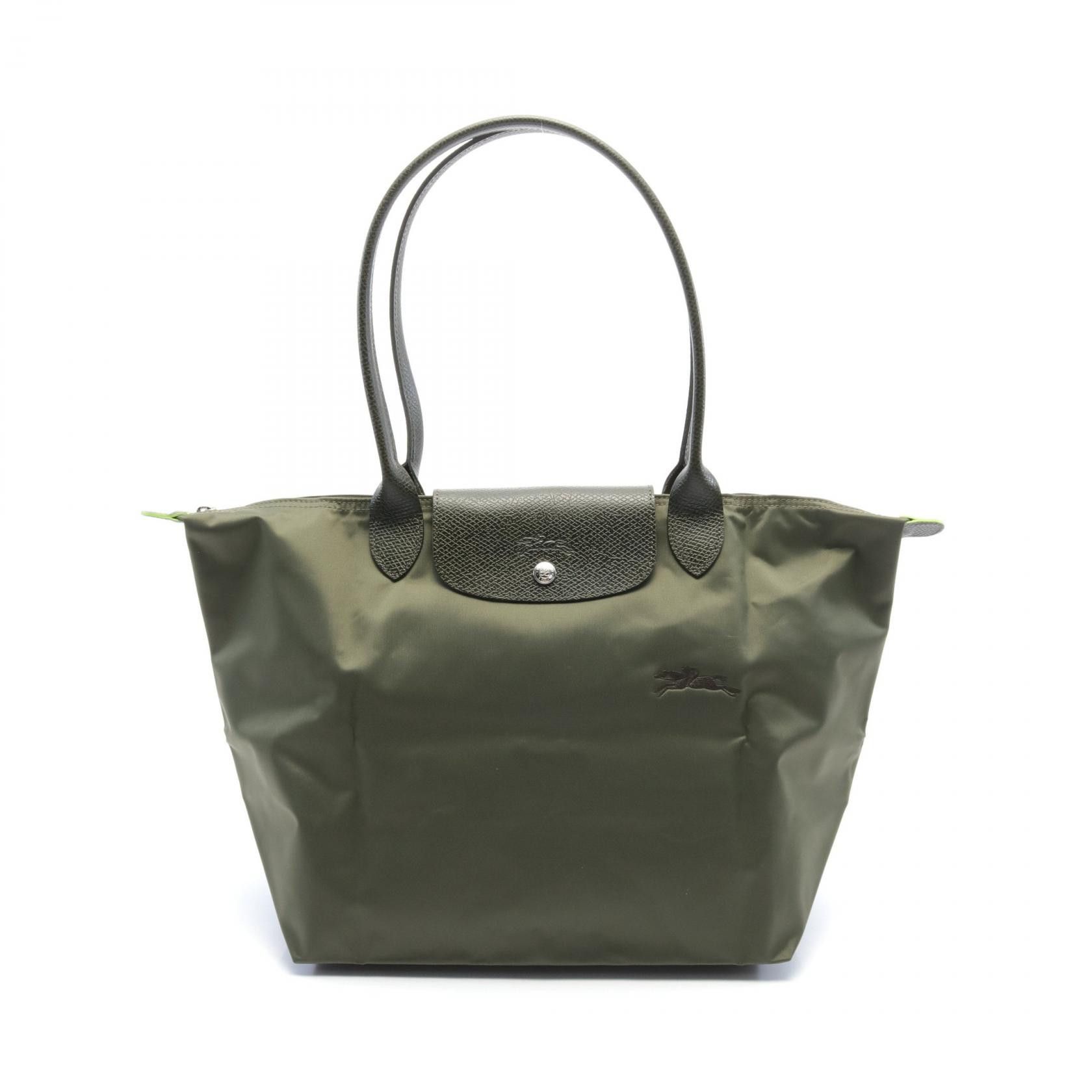 Longchamp Longchamp Canvas Leather Le Pliage Green Tote Bag L1899919479L Canvas Tote Bag L1899919479L, Women's