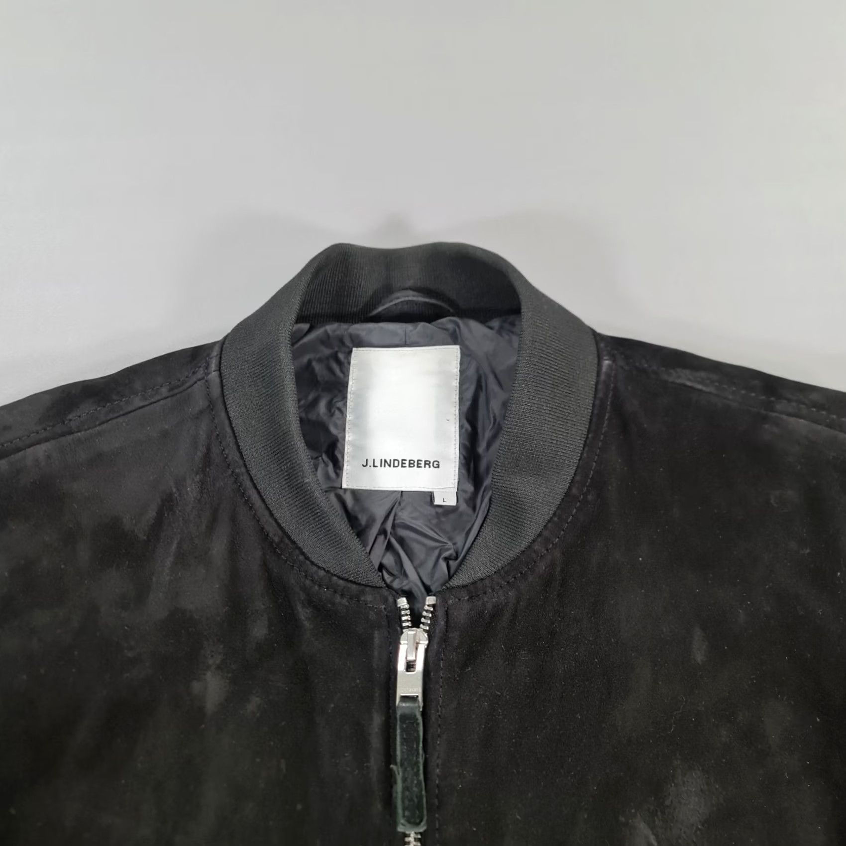 J.Lindeberg J.Lindeberg Mens Jacket Black Large Suede Goat Leather Full Zip Biker Size US L / EU 52-54 / 3 - 2 Thumbnail