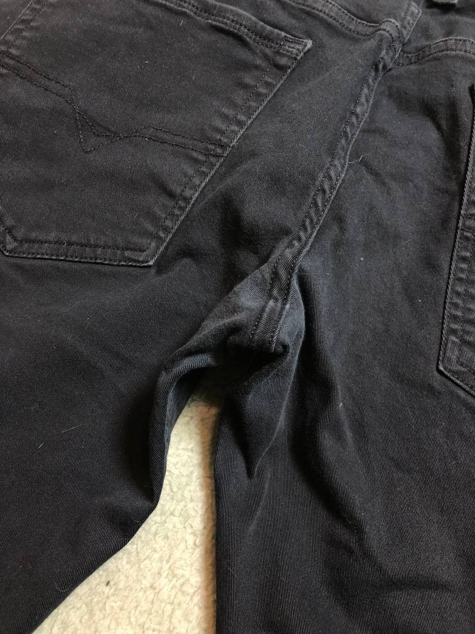 Diesel Mens Diesel R-TROXER-A Stretch Slim Skinny Black Jeans Size US 36 / EU 52 - 14 Thumbnail