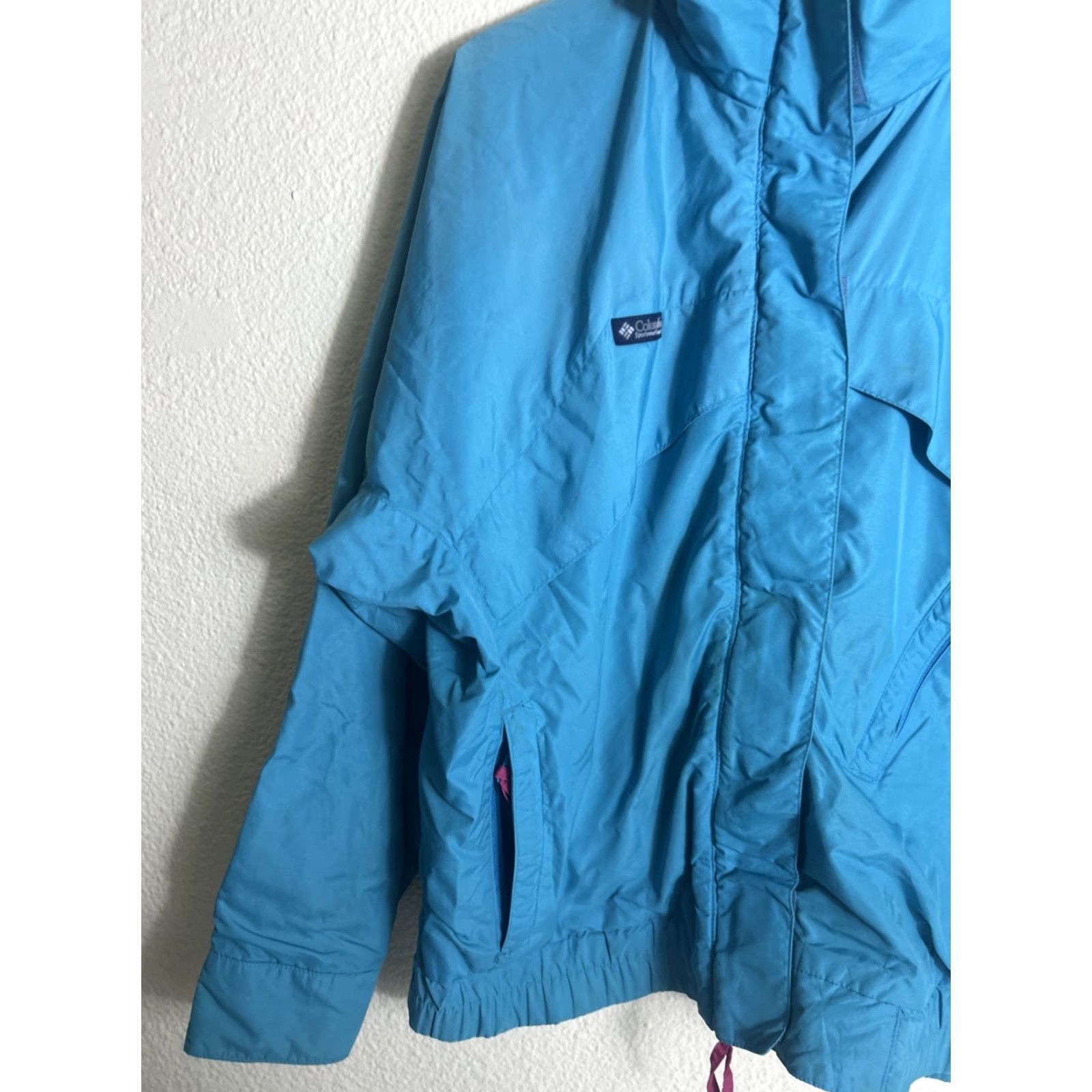 Altea VINTAGE Columbia Women’s Jacket Teal Blue Full Zip Nylon L Size Women Size L / US 10 / IT 46 - 2 Thumbnail