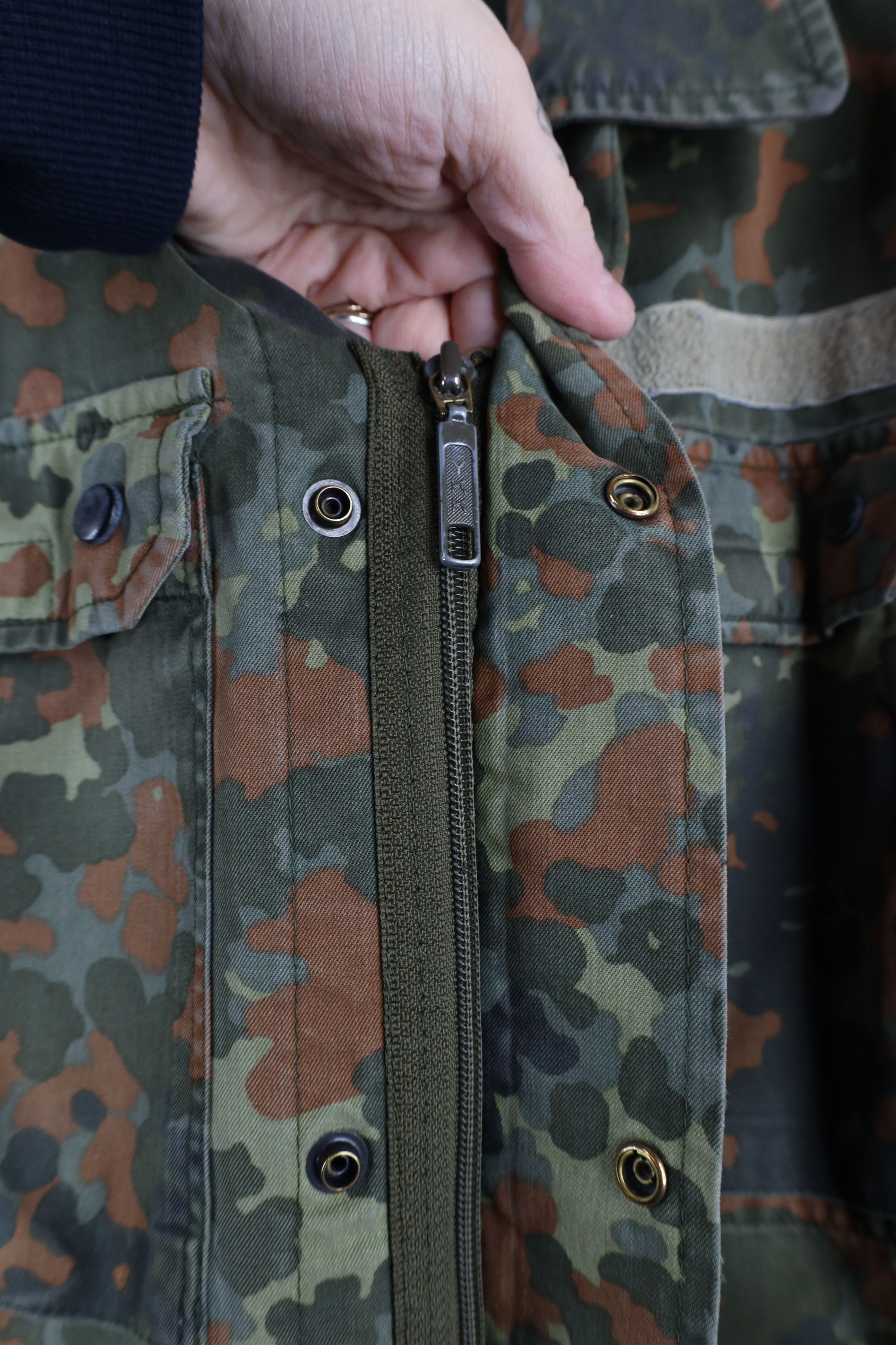 Vintage Vintage 90s German Military Camouflage Shirt Field Jacket Size US M / EU 48-50 / 2 - 10 Thumbnail