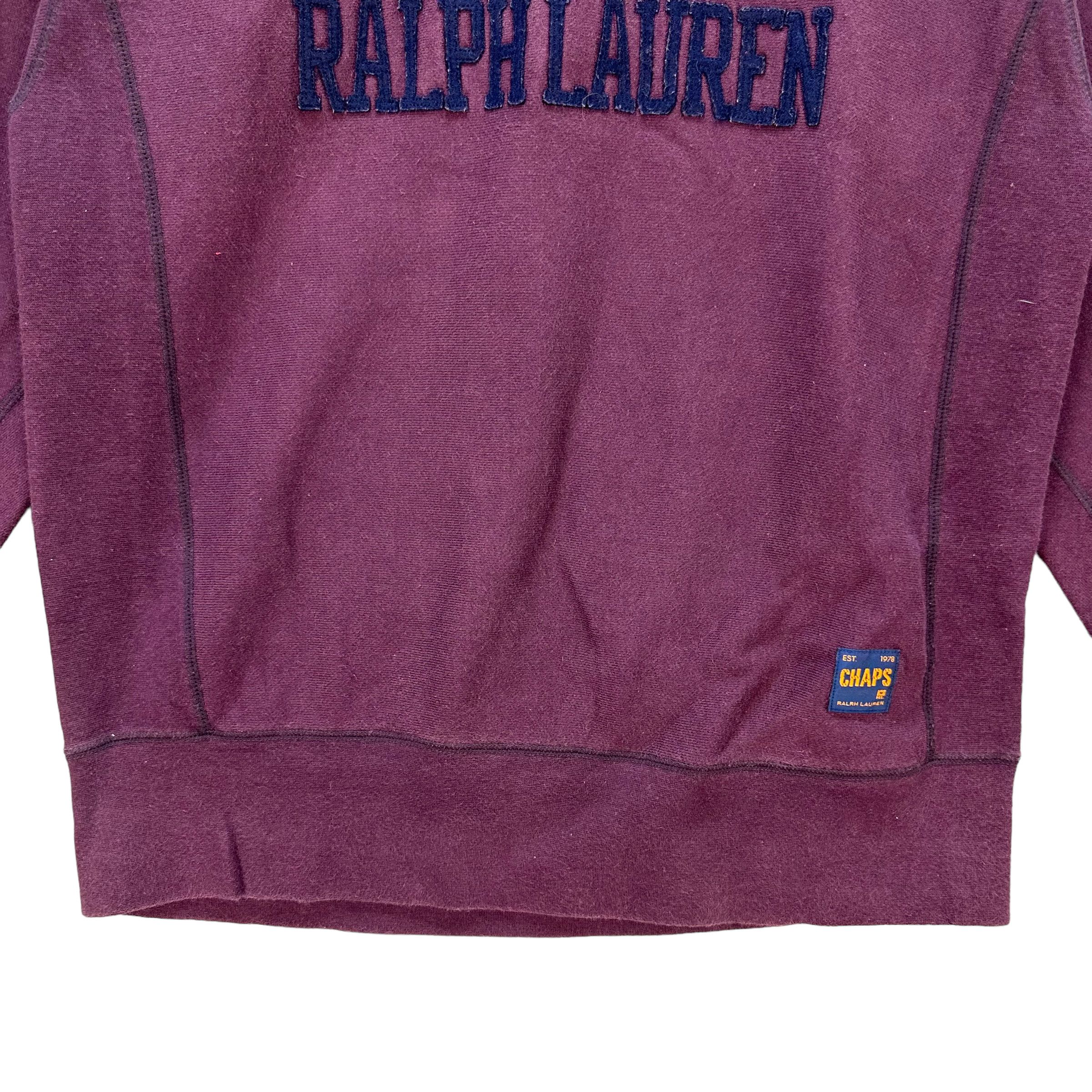 Chaps Ralph Lauren CHAPS RALPH LAUREN BIG LOGO PURPLE SWEATSHIRTS #8601-017 Size US M / EU 48-50 / 2 - 3 Thumbnail