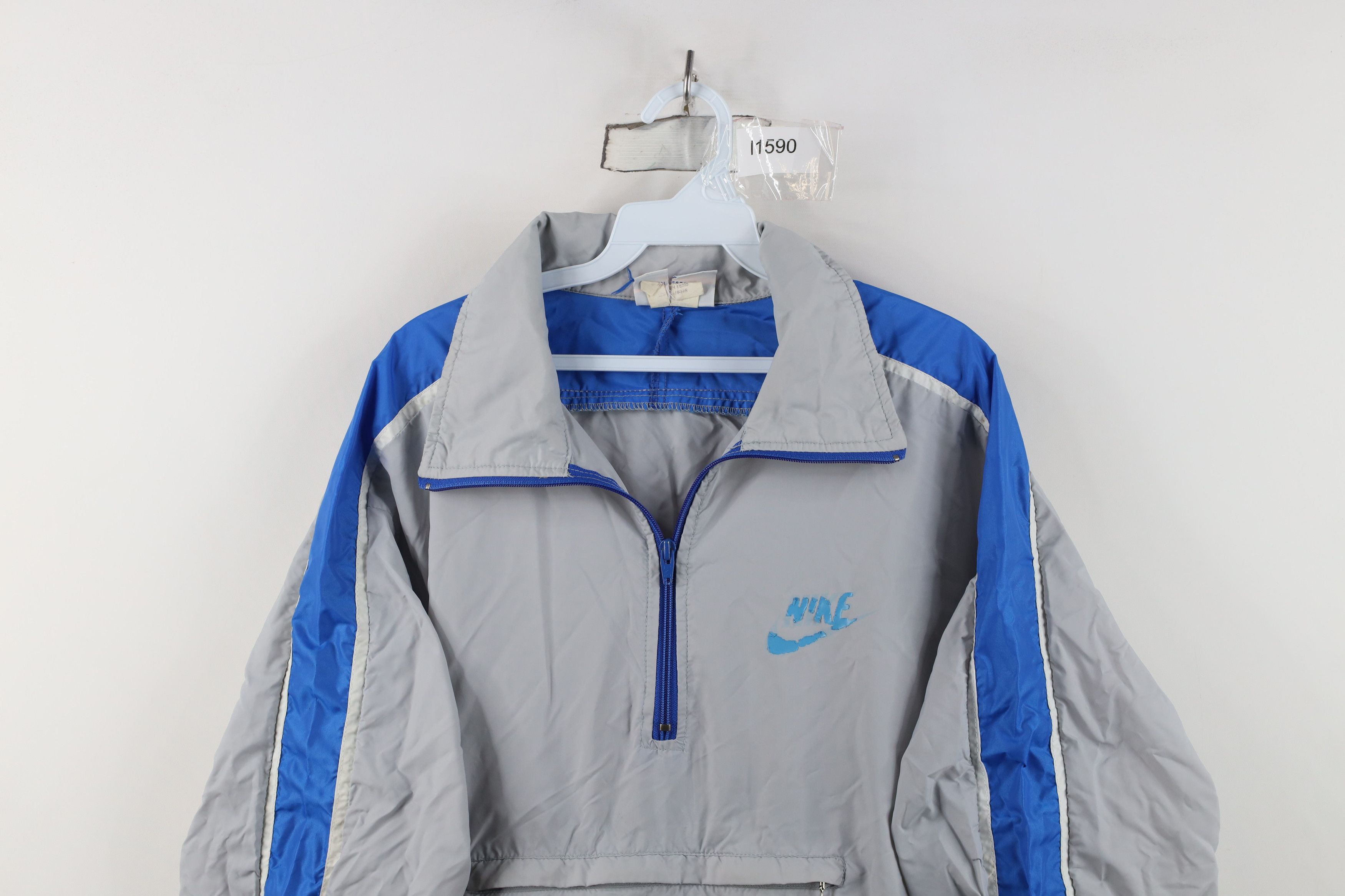 Nike Vintage 70s Nike Spell Out Packable Windbreaker Jacket USA Size US XL / EU 56 / 4 - 2 Thumbnail