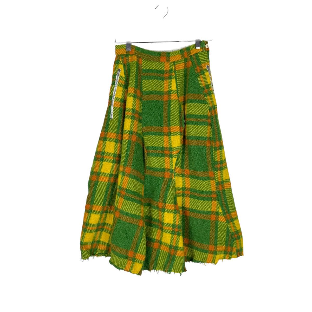 Comme des Garcons 🌟CDG TRICOT AD2000 TARTAN DECONSTRUCTED SKIRTS Size 26" / US 2 / IT 38 - 2 Thumbnail